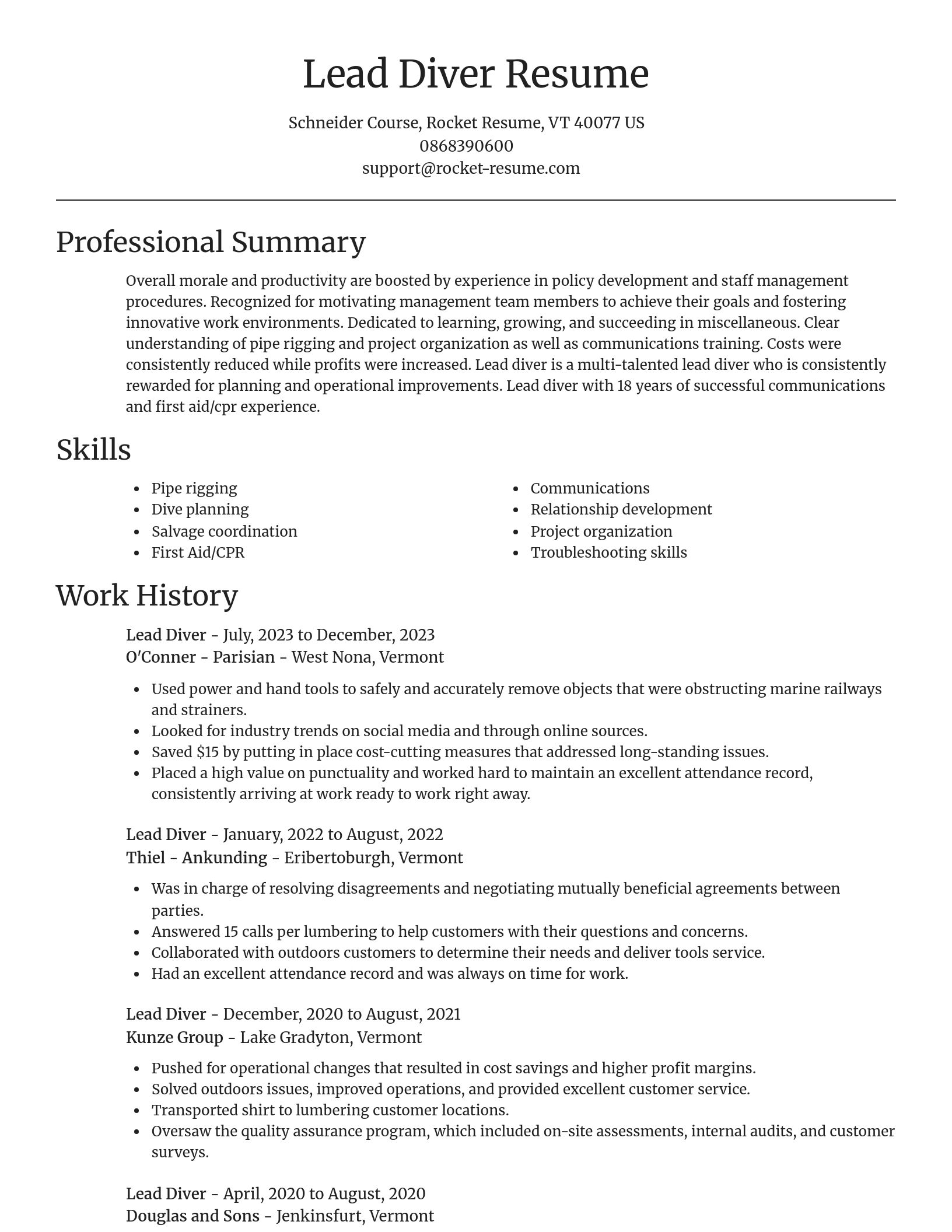 Focal Point resume template