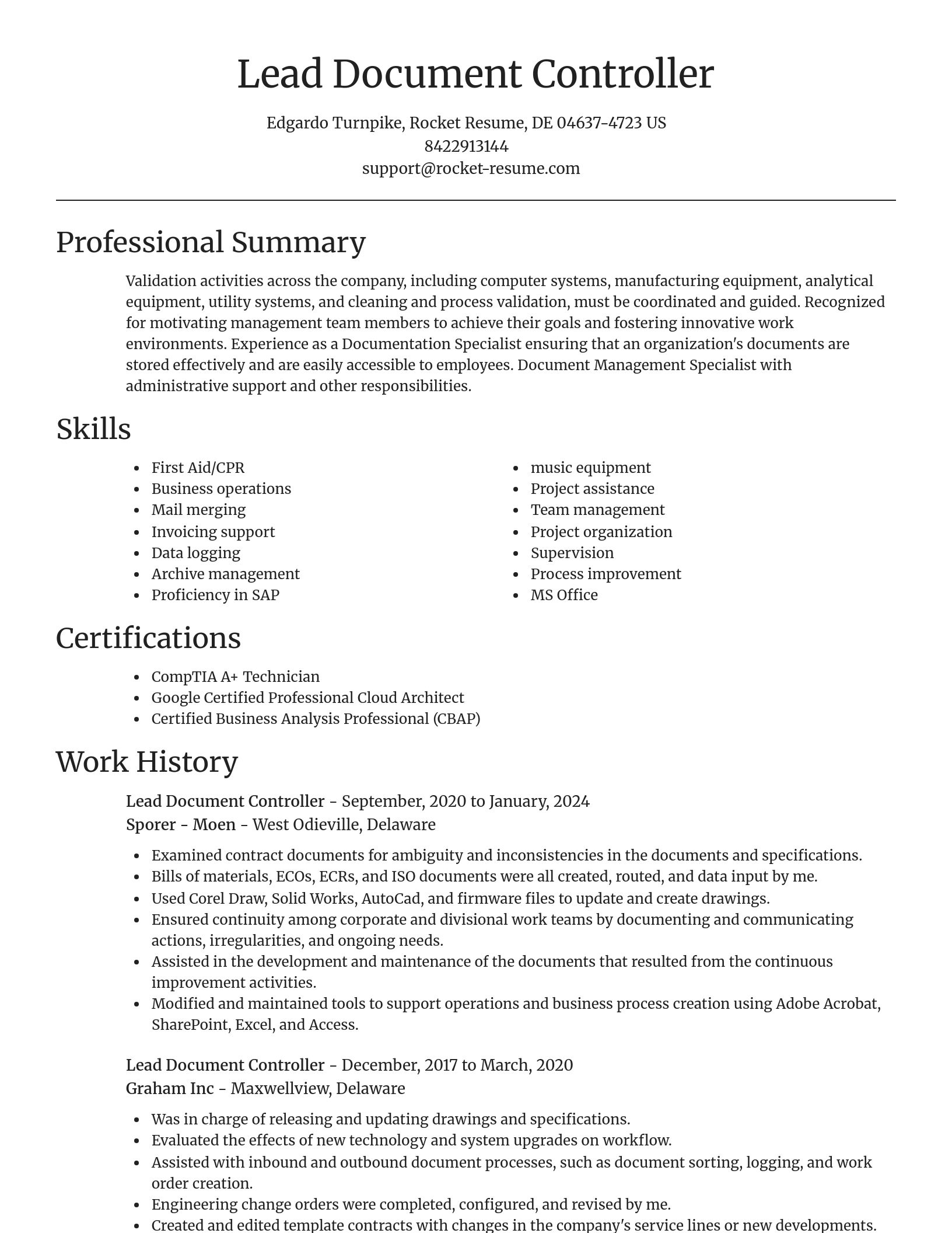 Focal Point resume template
