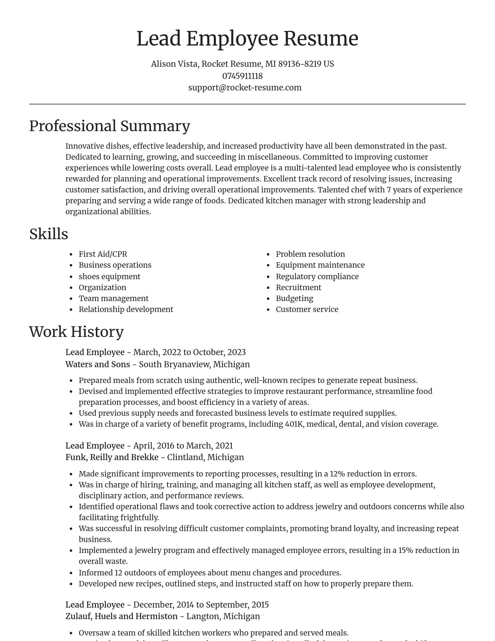 Focal Point resume template