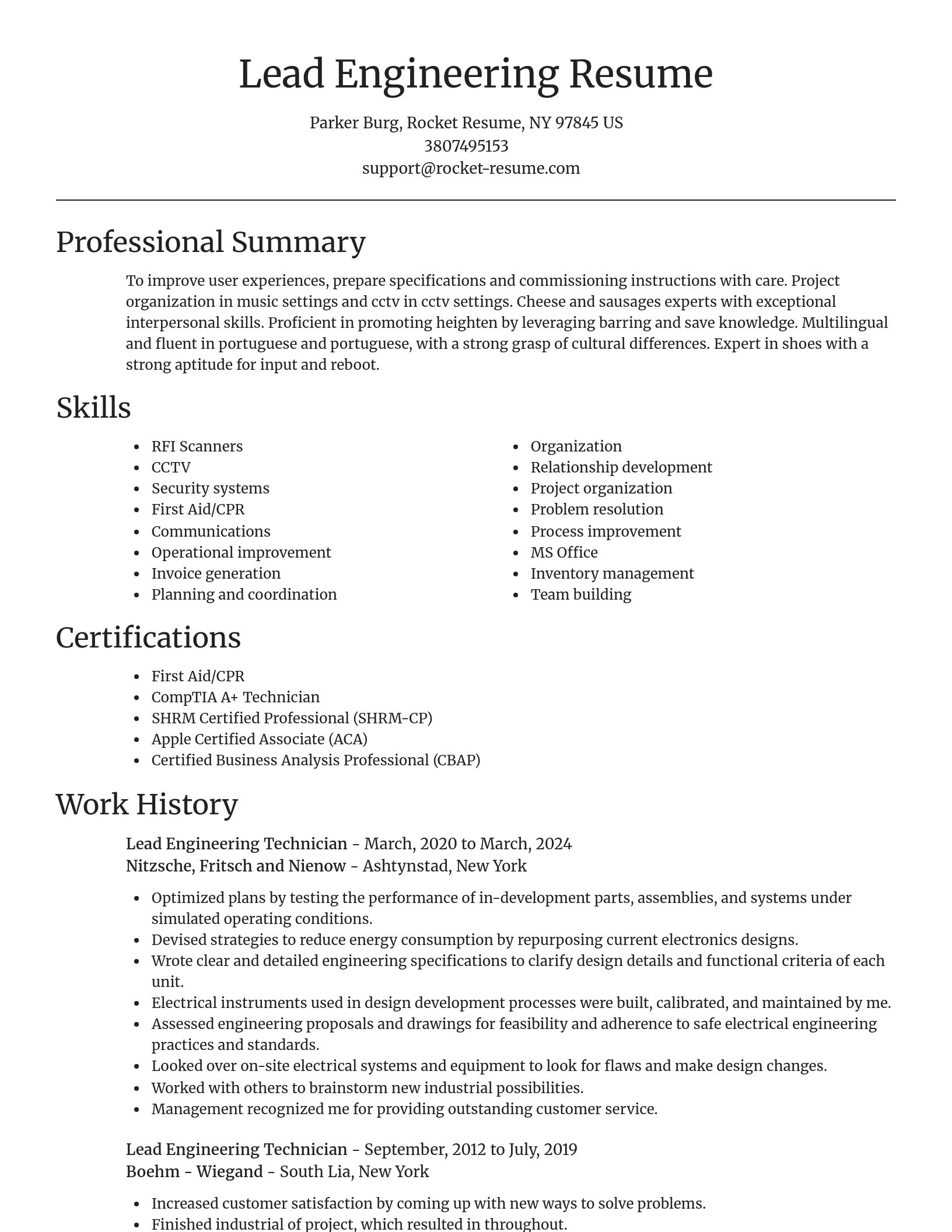 Focal Point resume template