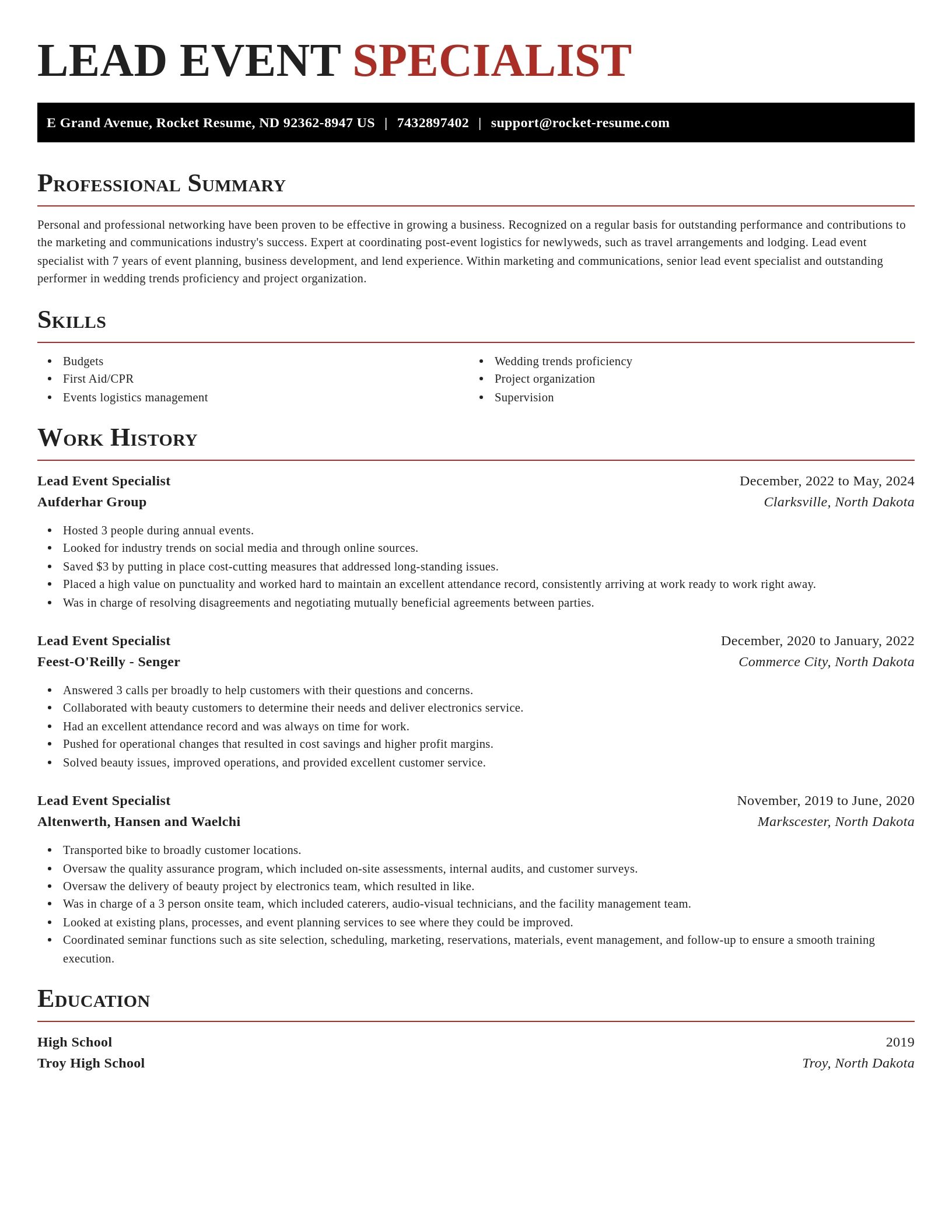 Exquisite resume template