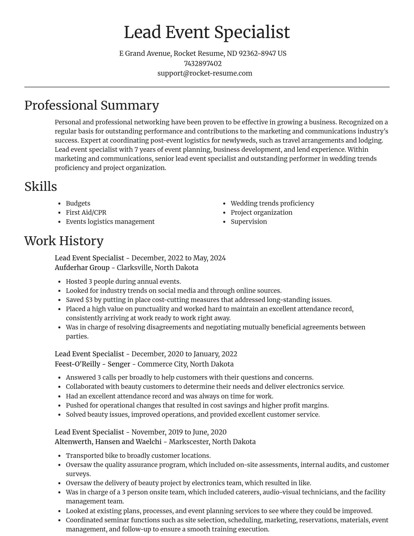 Focal Point resume template