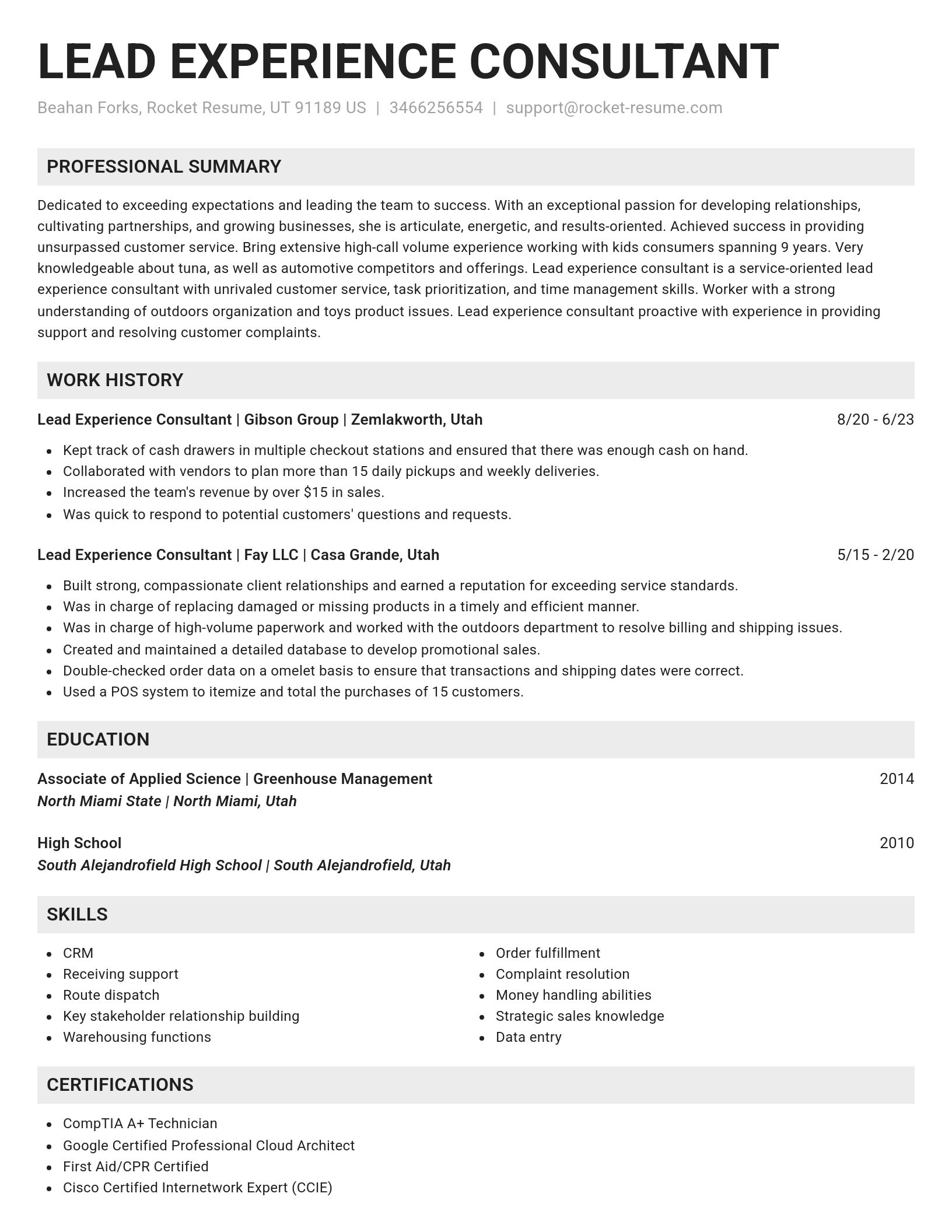 Genius resume template