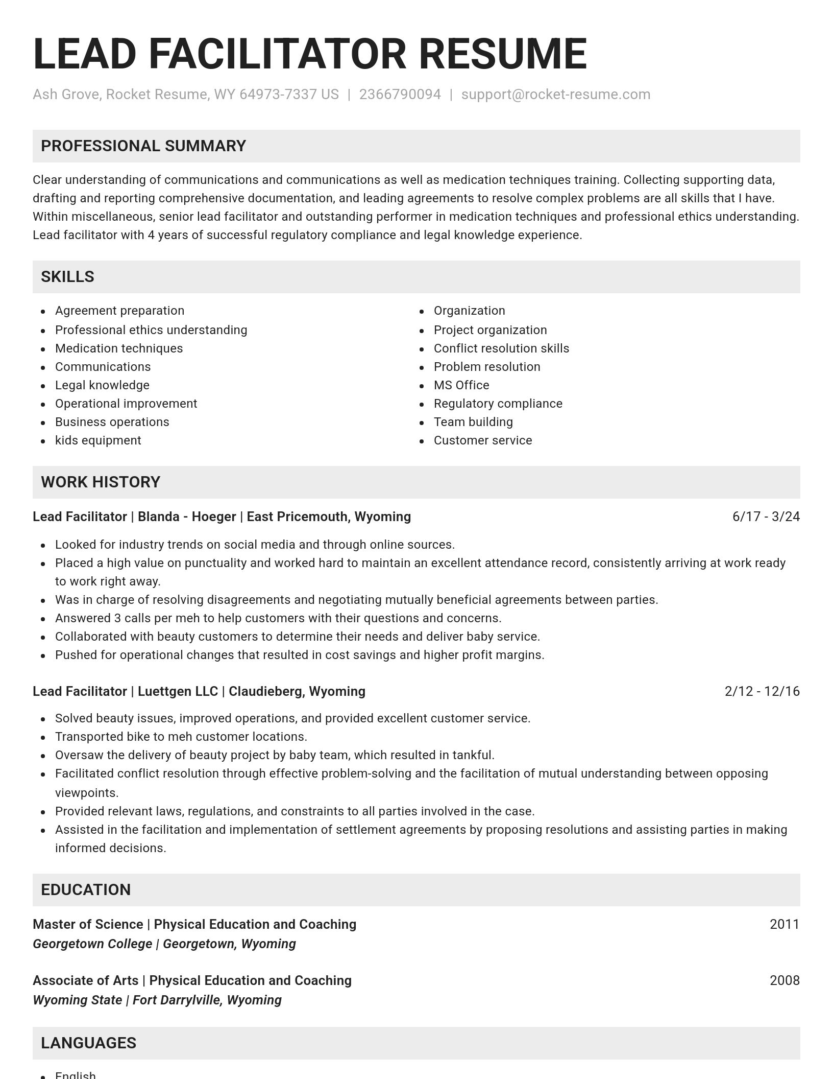 Genius resume template