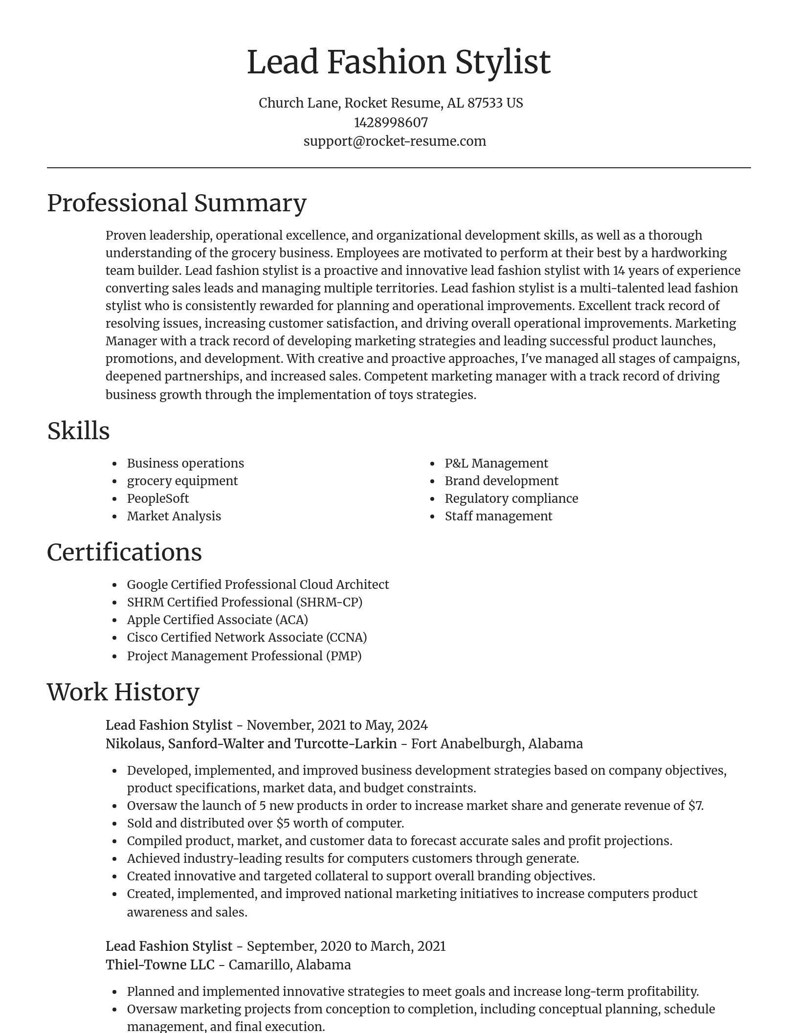 Focal Point resume template