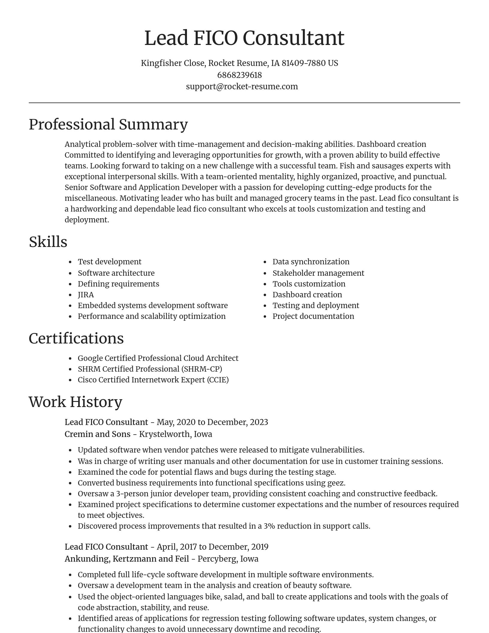 Focal Point resume template