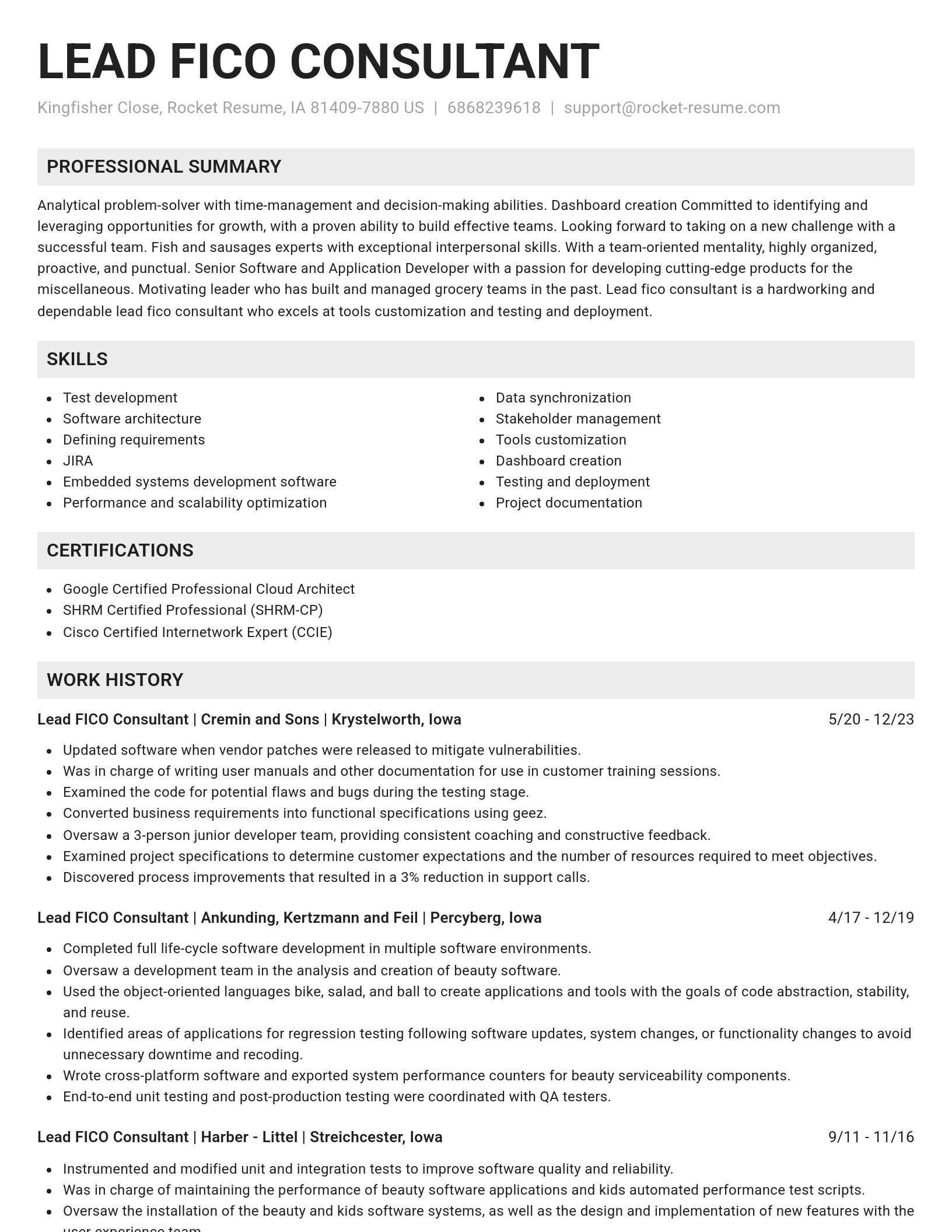 Genius resume template
