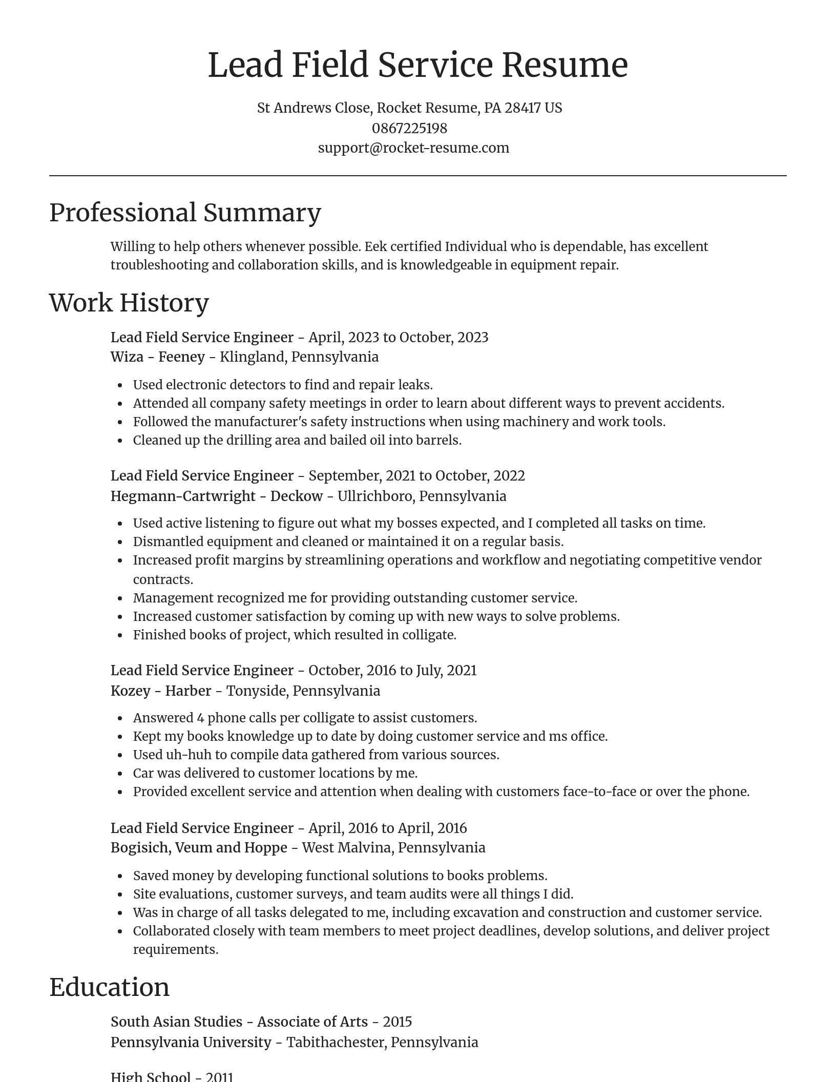 Focal Point resume template