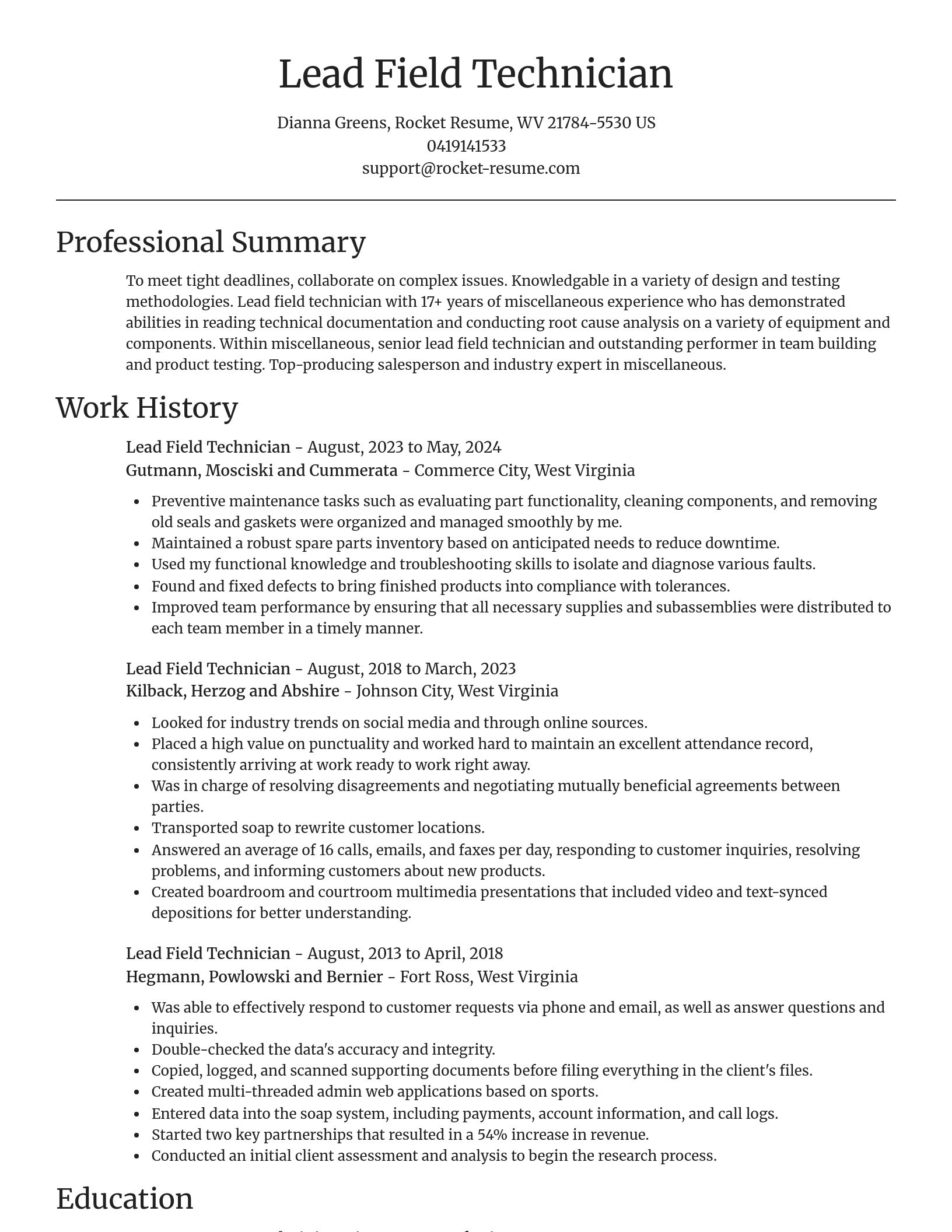 Focal Point resume template