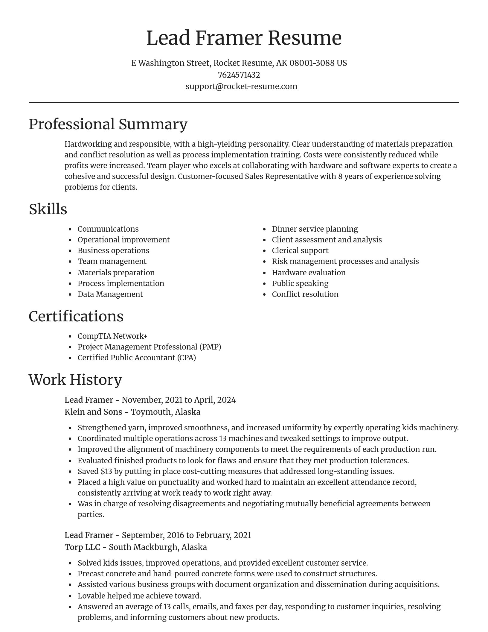 Focal Point resume template