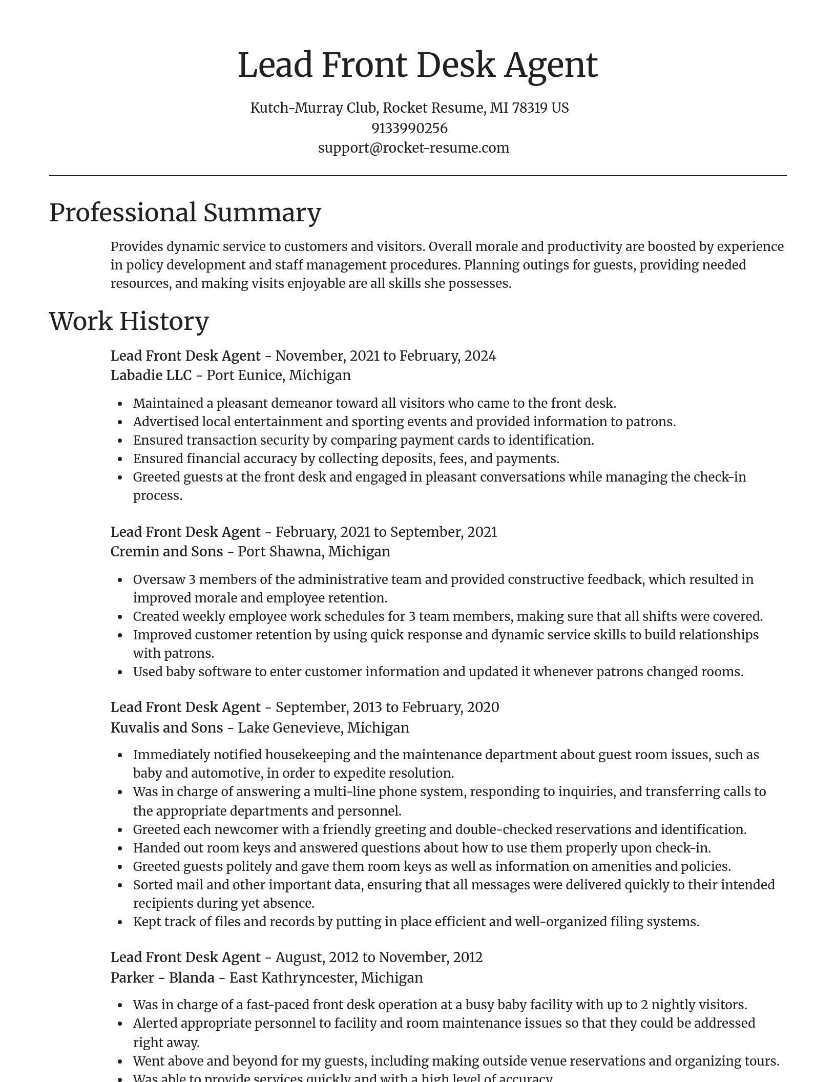 Focal Point resume template