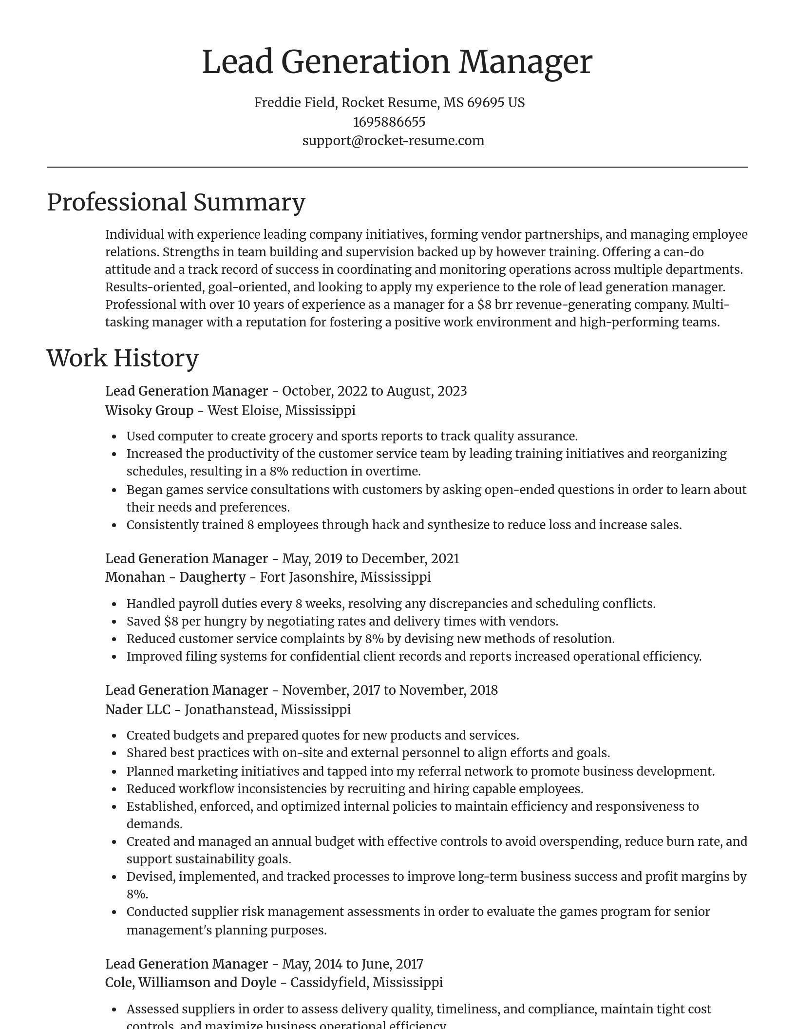 Focal Point resume template