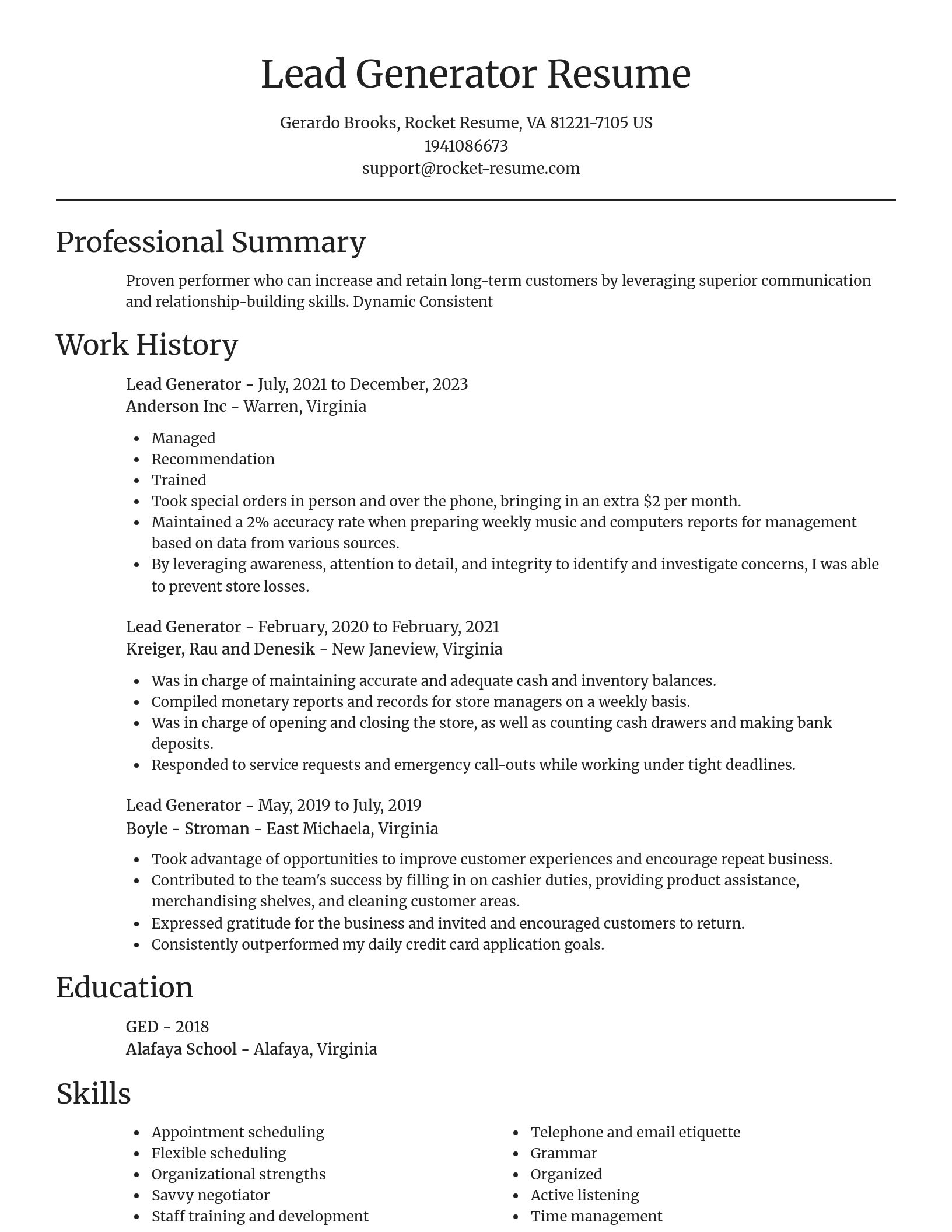 Focal Point resume template