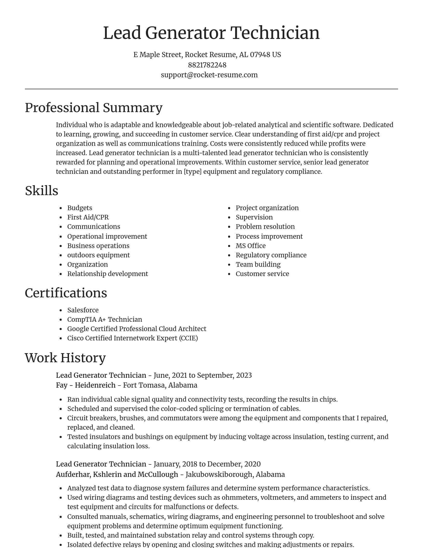 Focal Point resume template