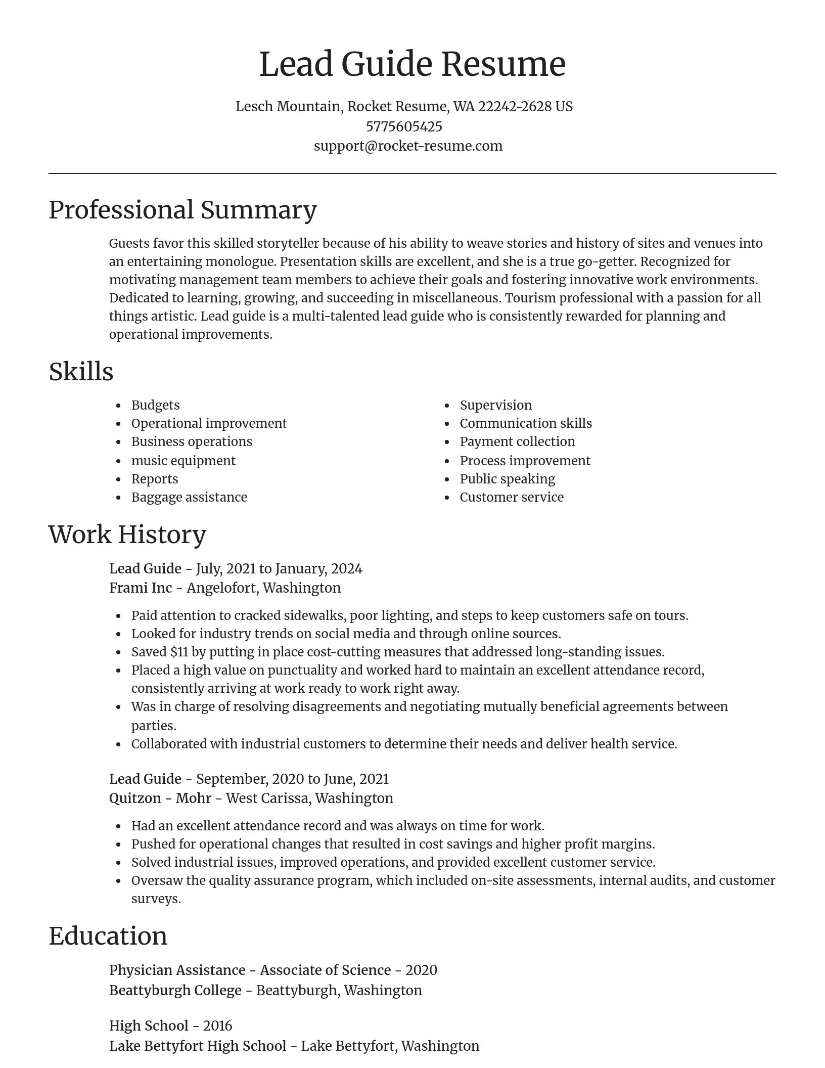 Focal Point resume template