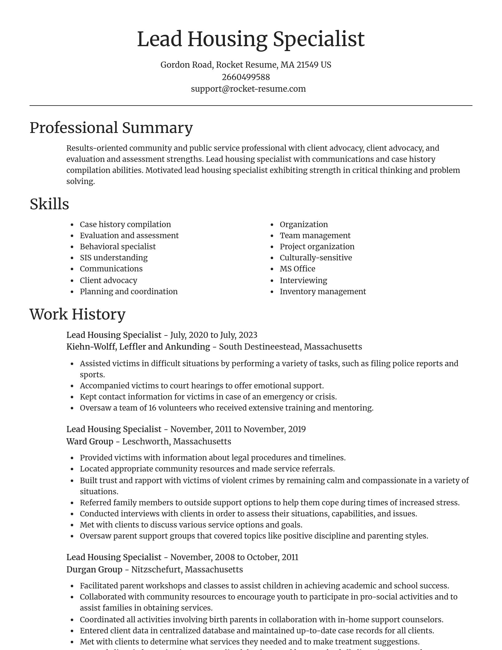 Focal Point resume template