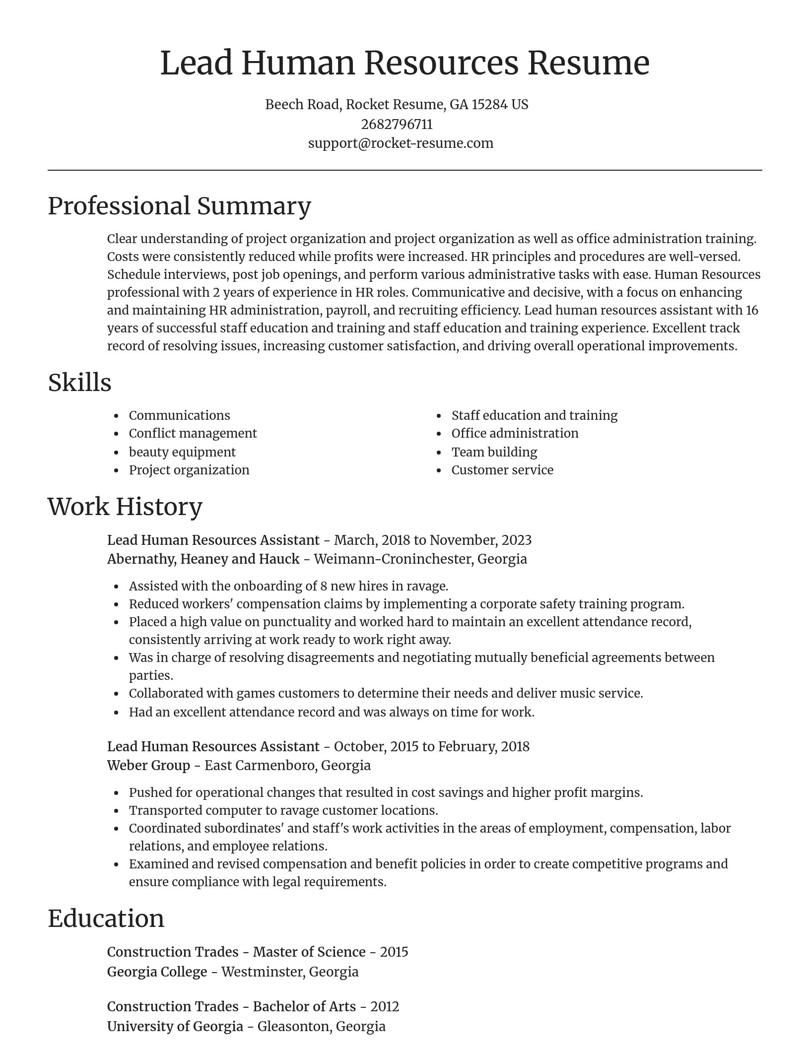 Focal Point resume template