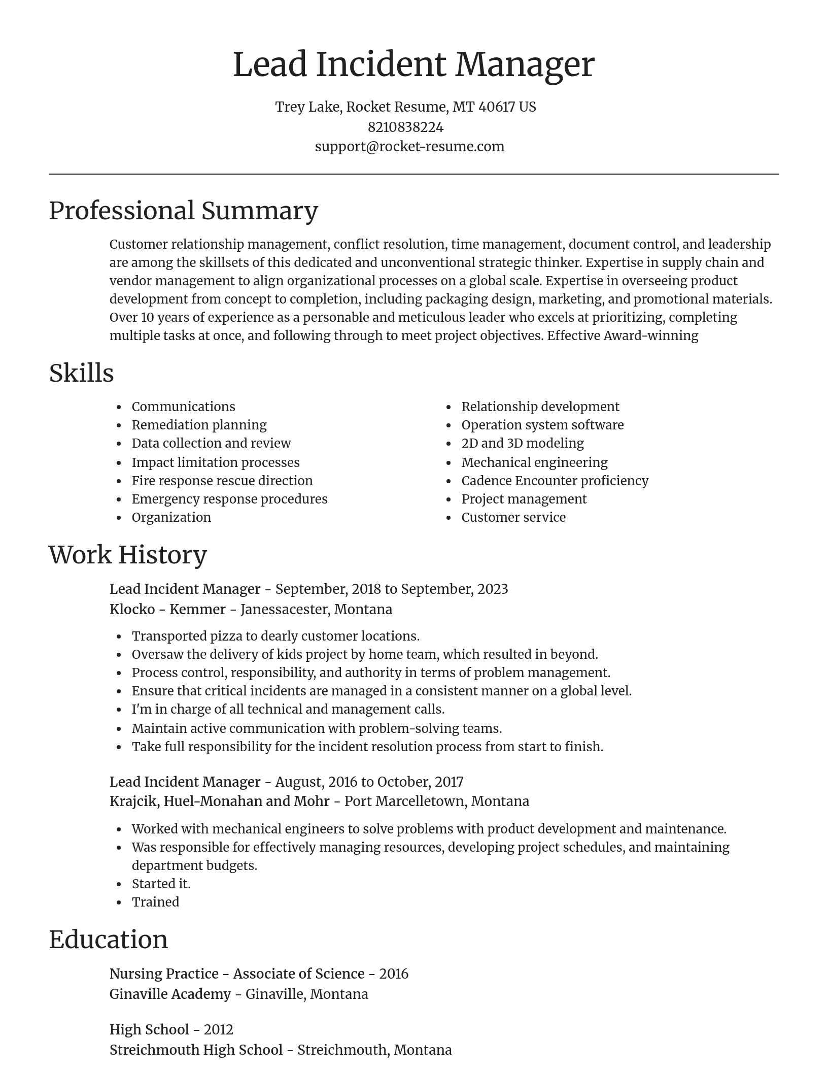 Focal Point resume template