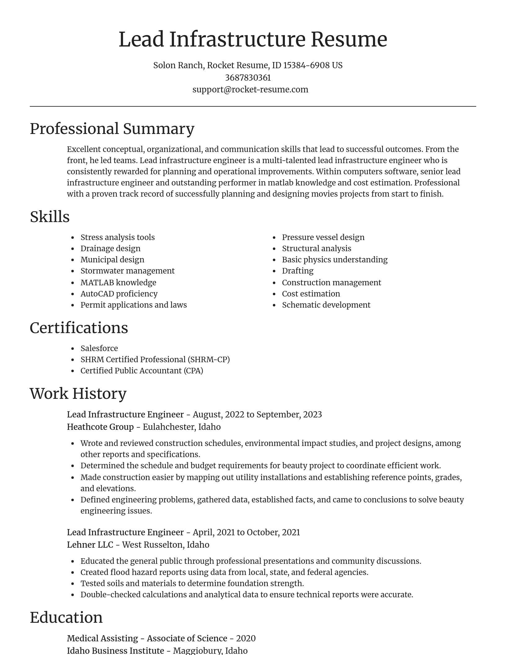 Focal Point resume template