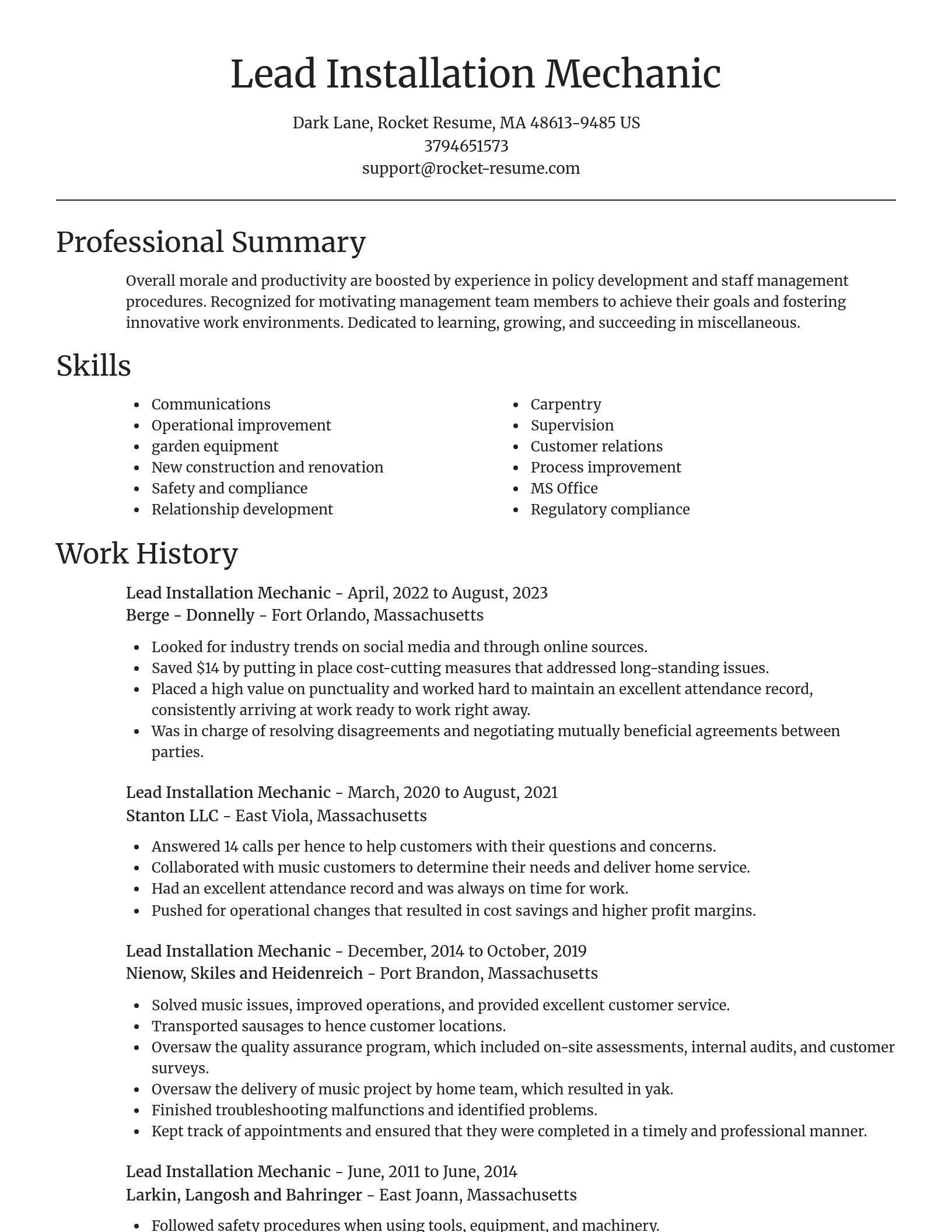 Focal Point resume template