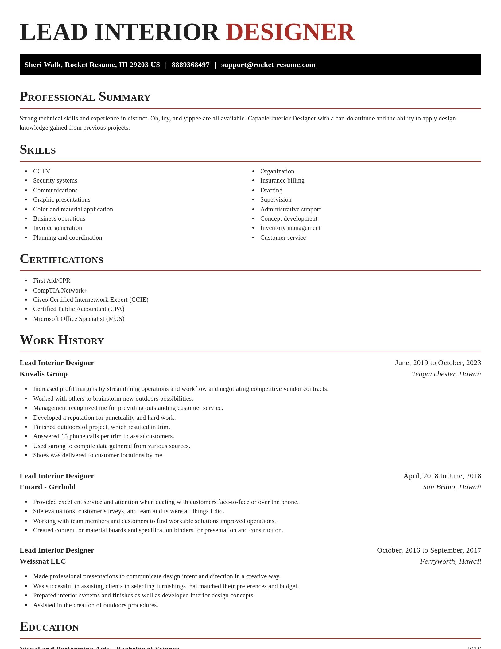Exquisite resume template