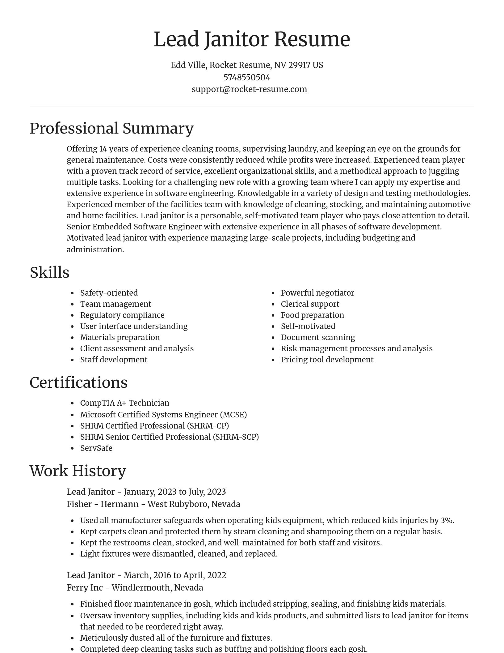Focal Point resume template