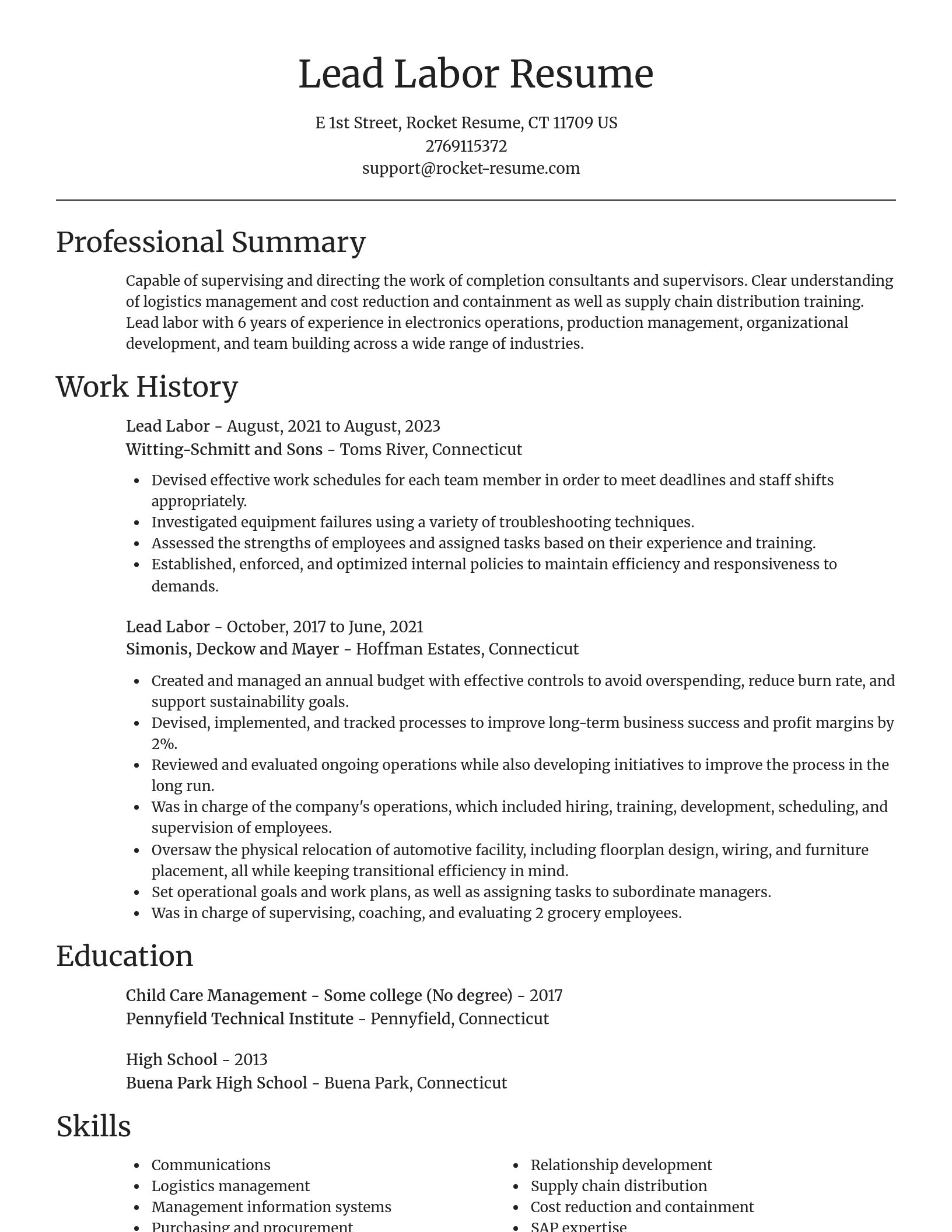 Focal Point resume template