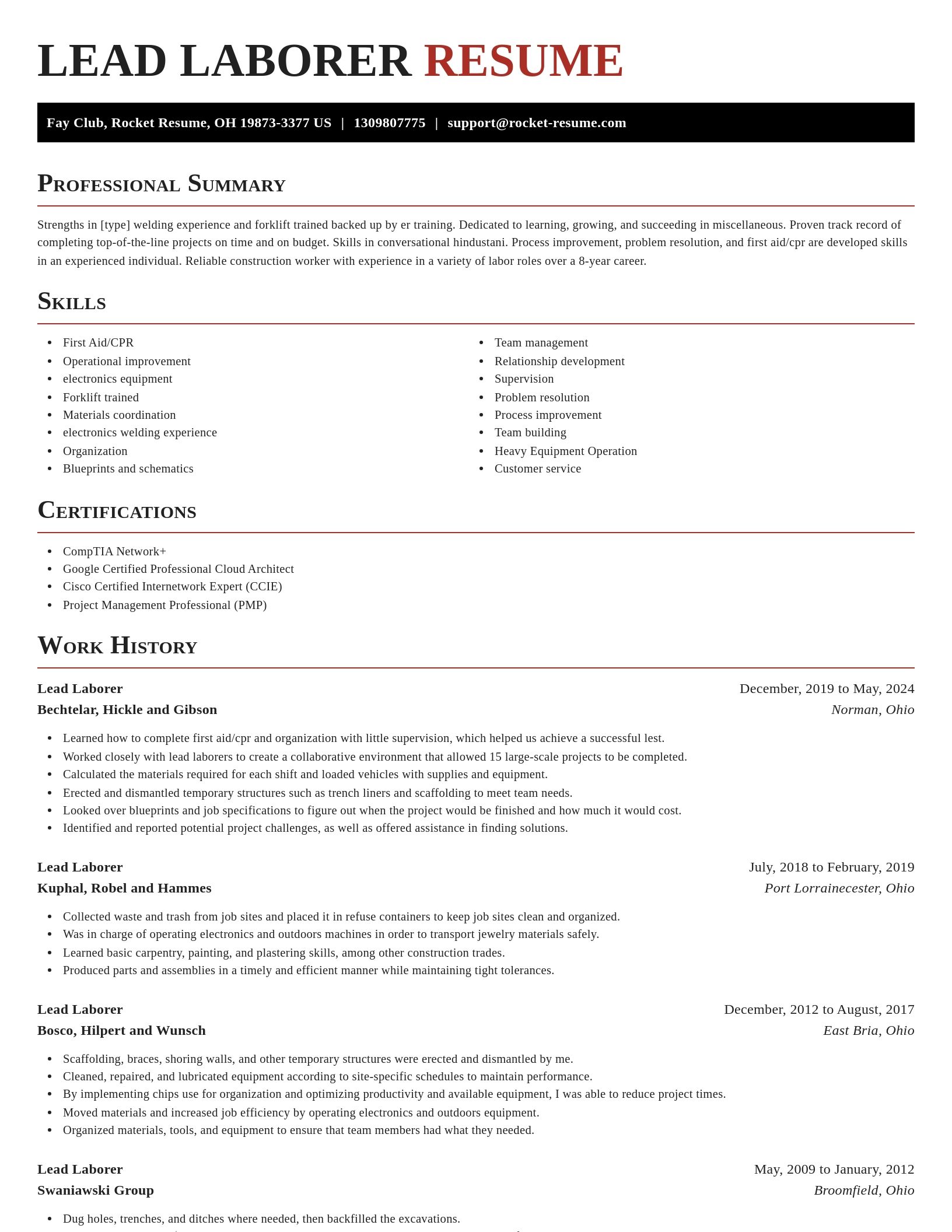 Exquisite resume template