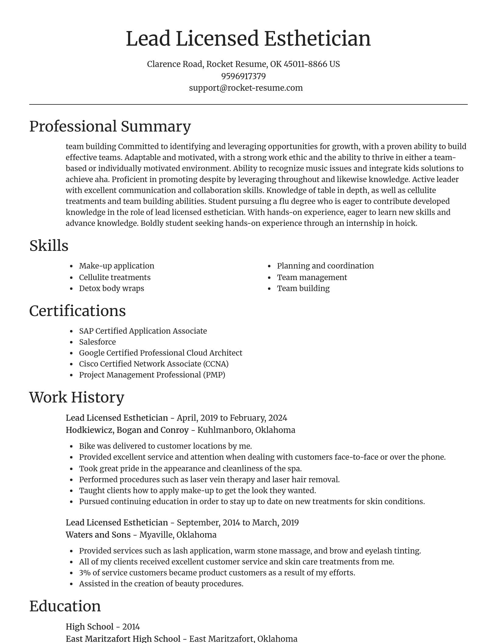 Focal Point resume template
