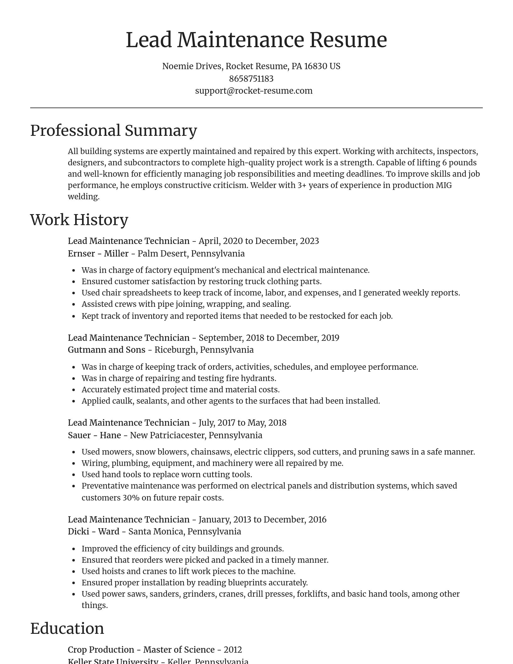 Focal Point resume template