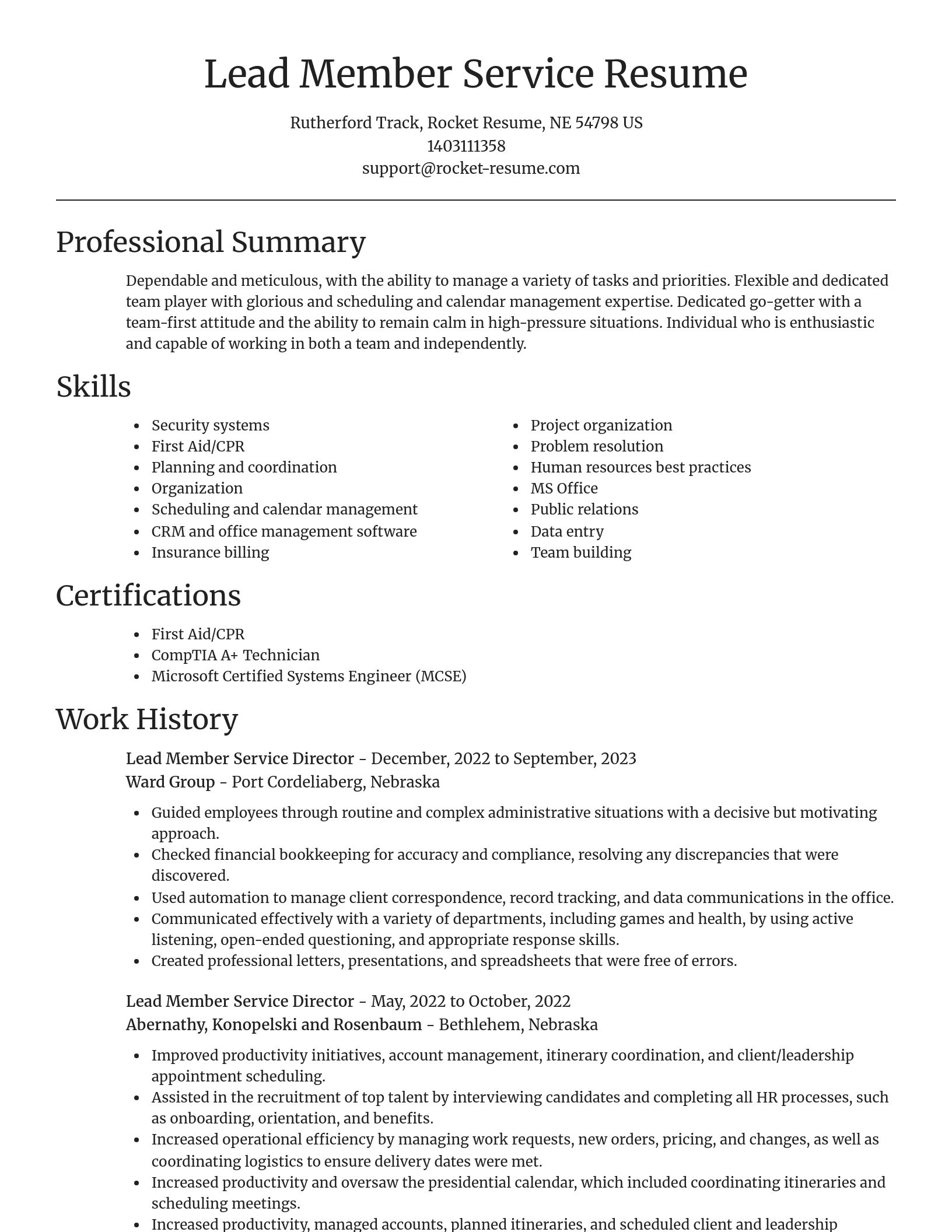 Focal Point resume template