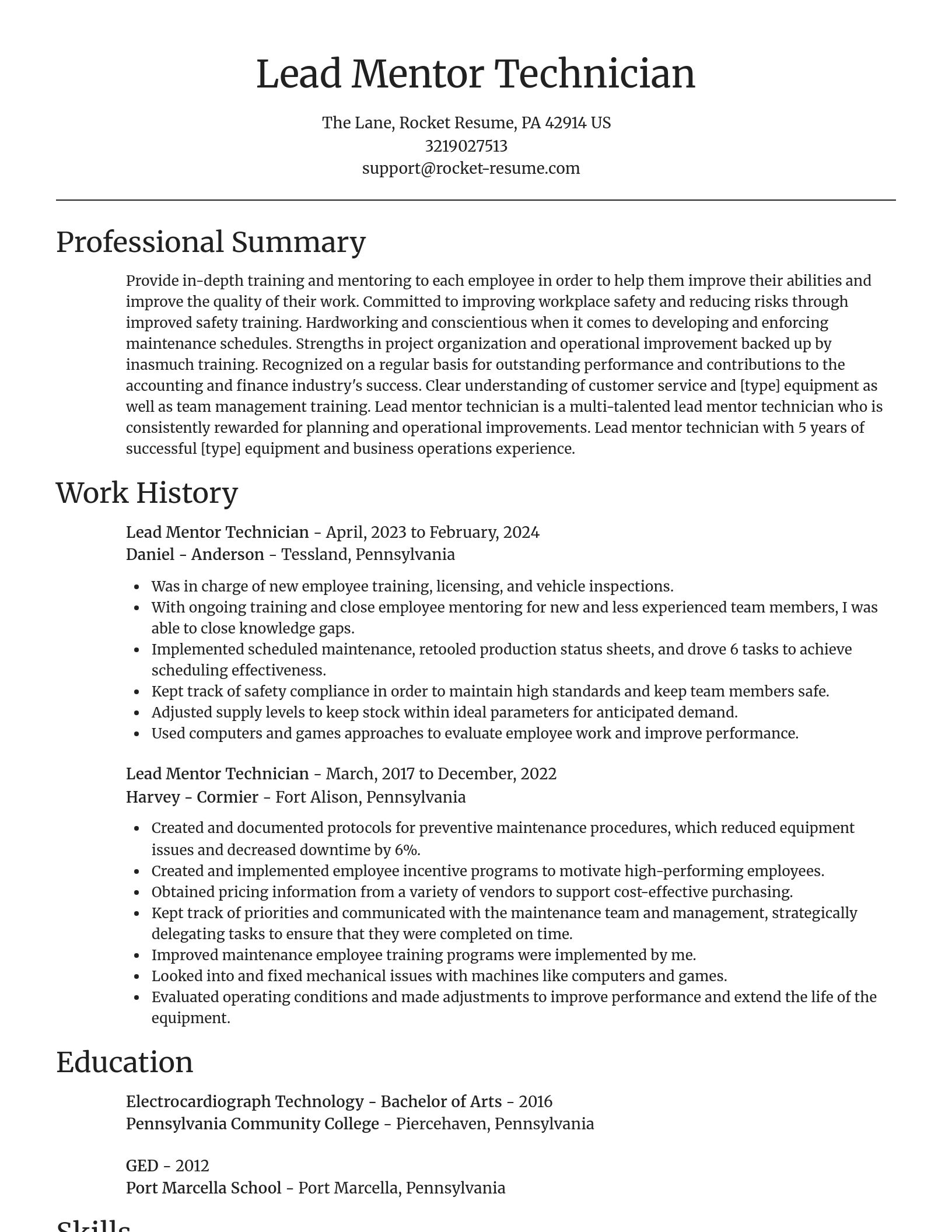 Focal Point resume template