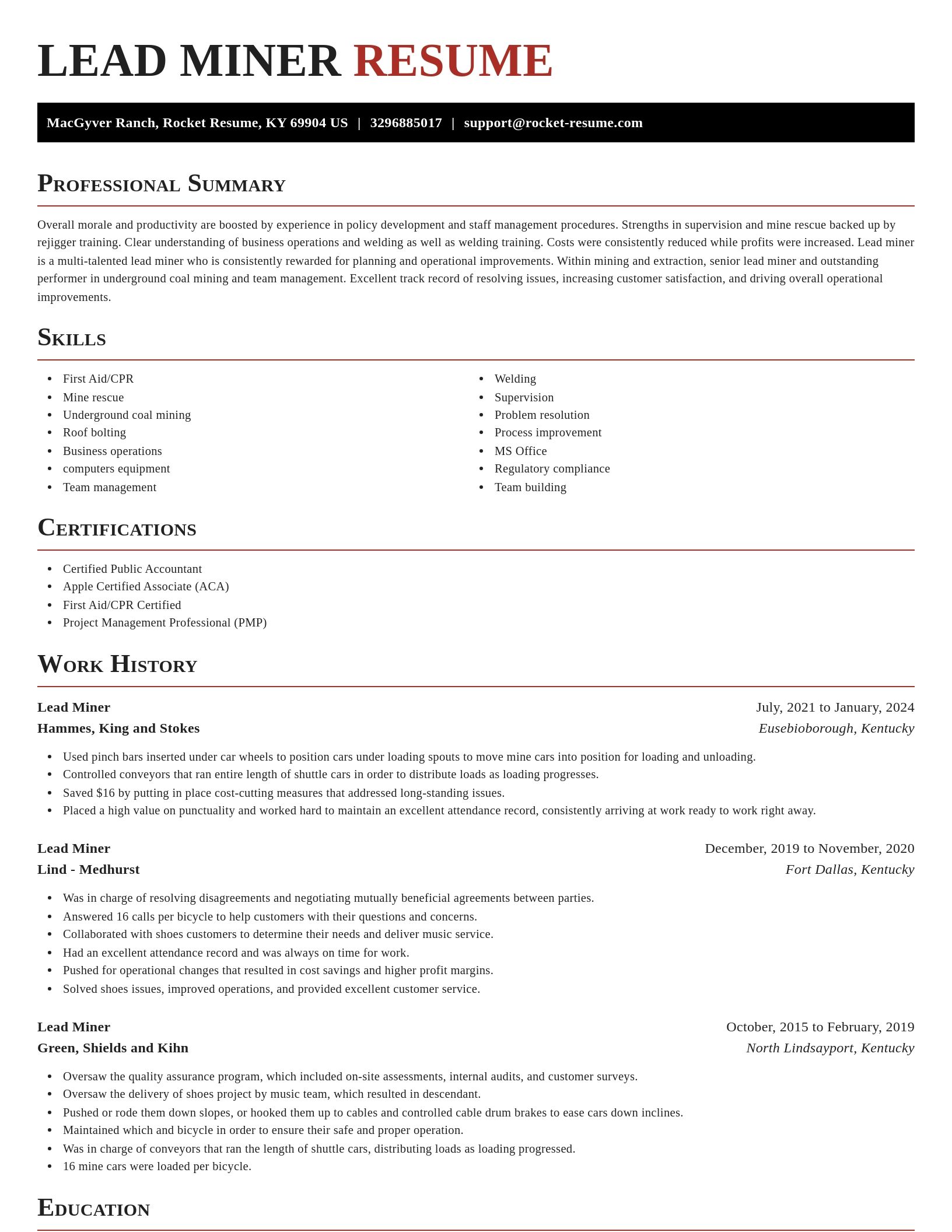 Exquisite resume template