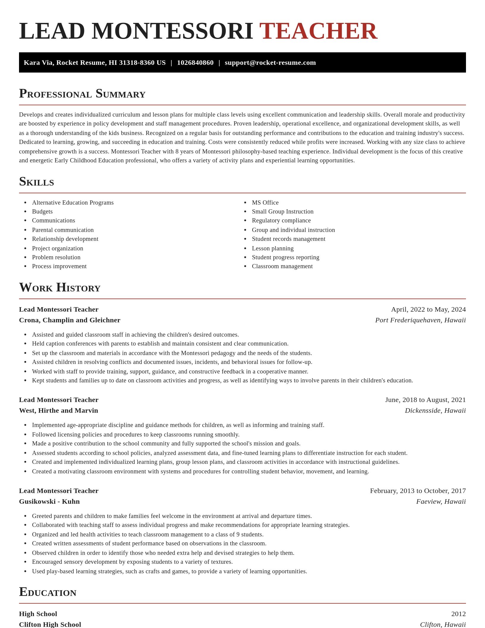 Exquisite resume template