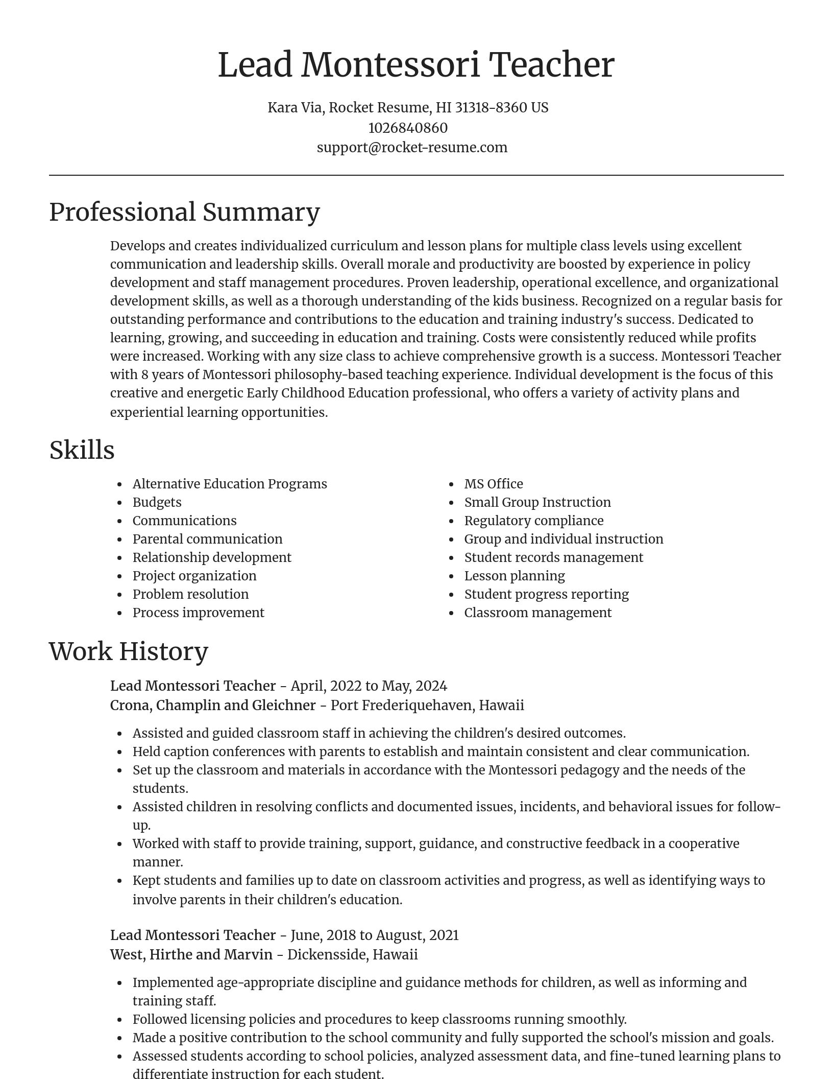 Focal Point resume template