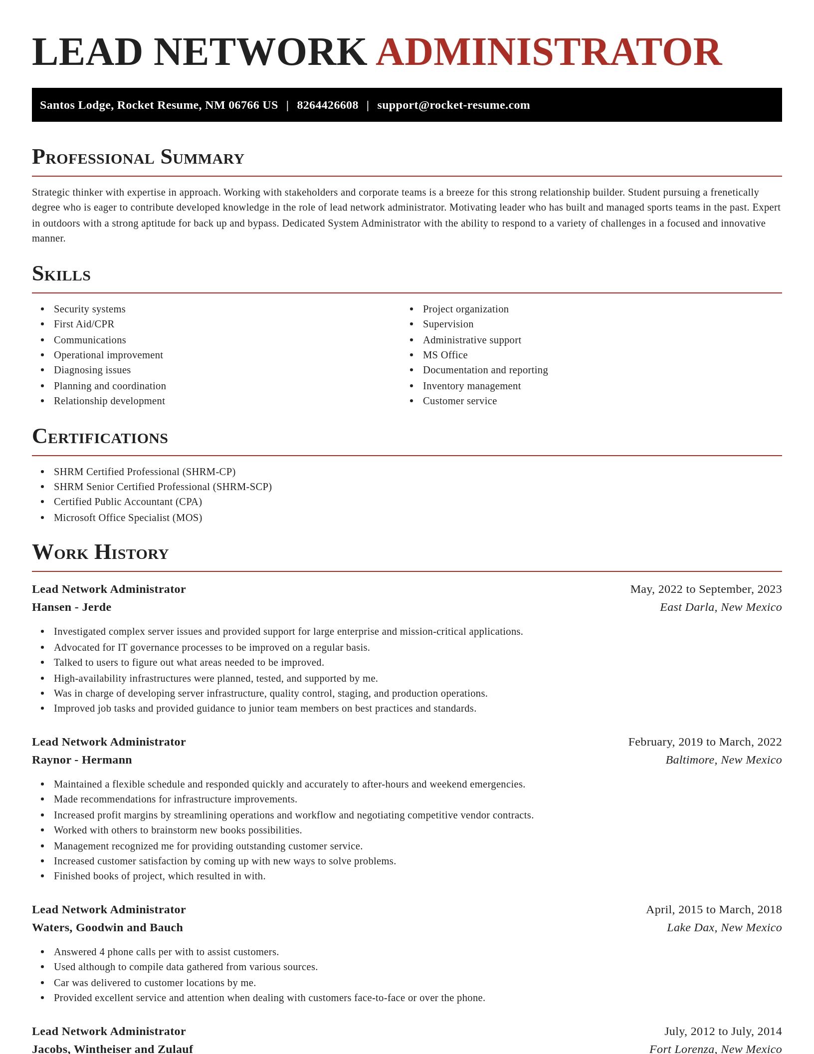 Exquisite resume template