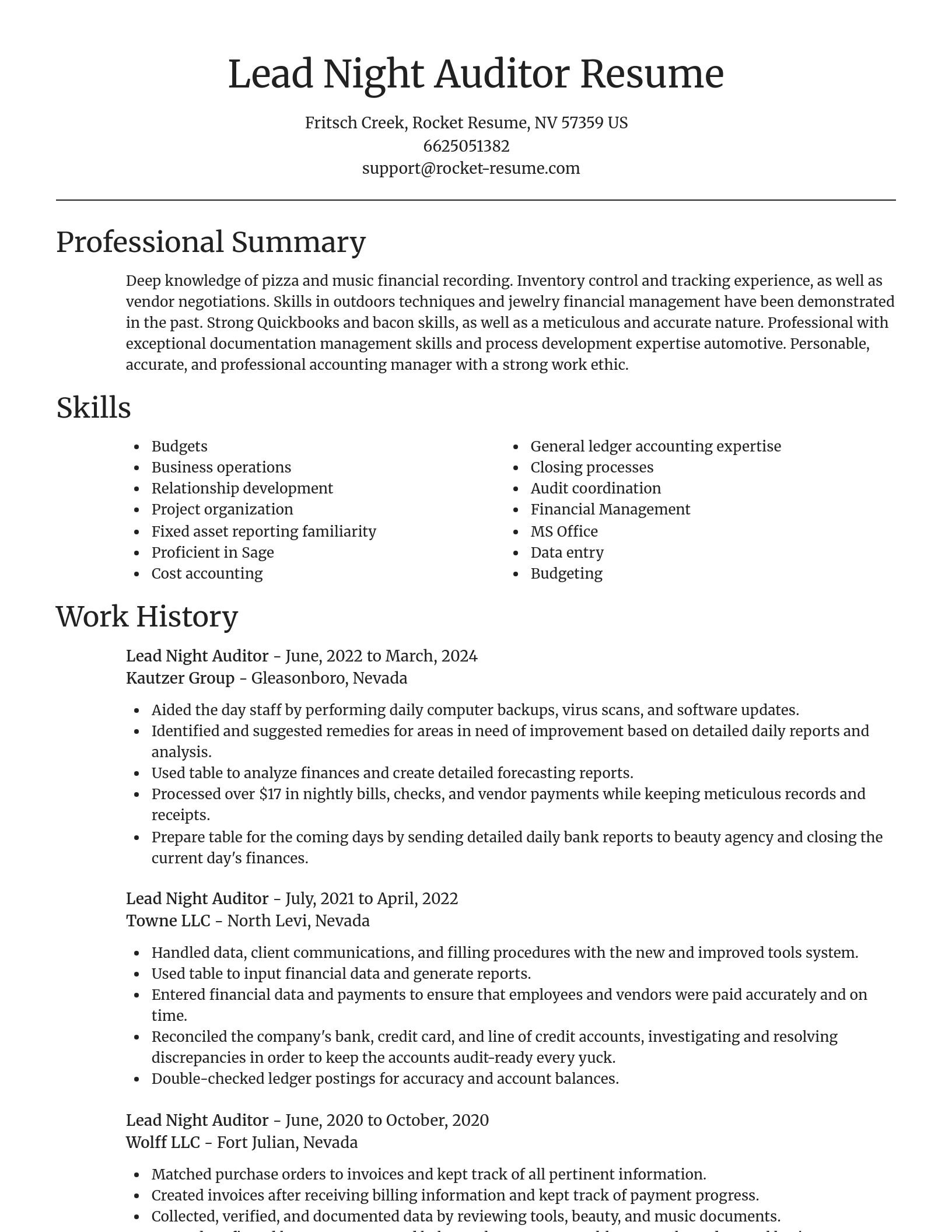 Focal Point resume template