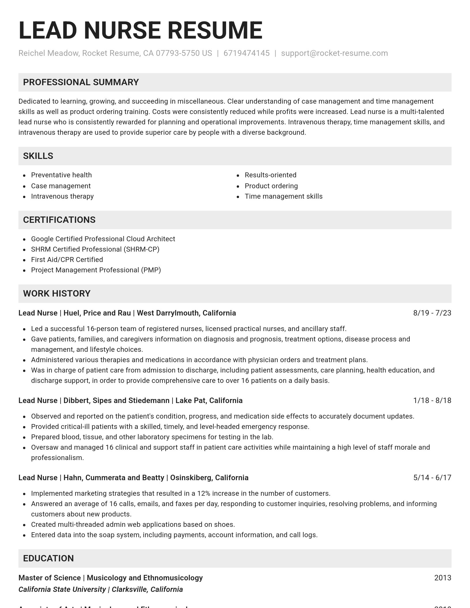 Genius resume template
