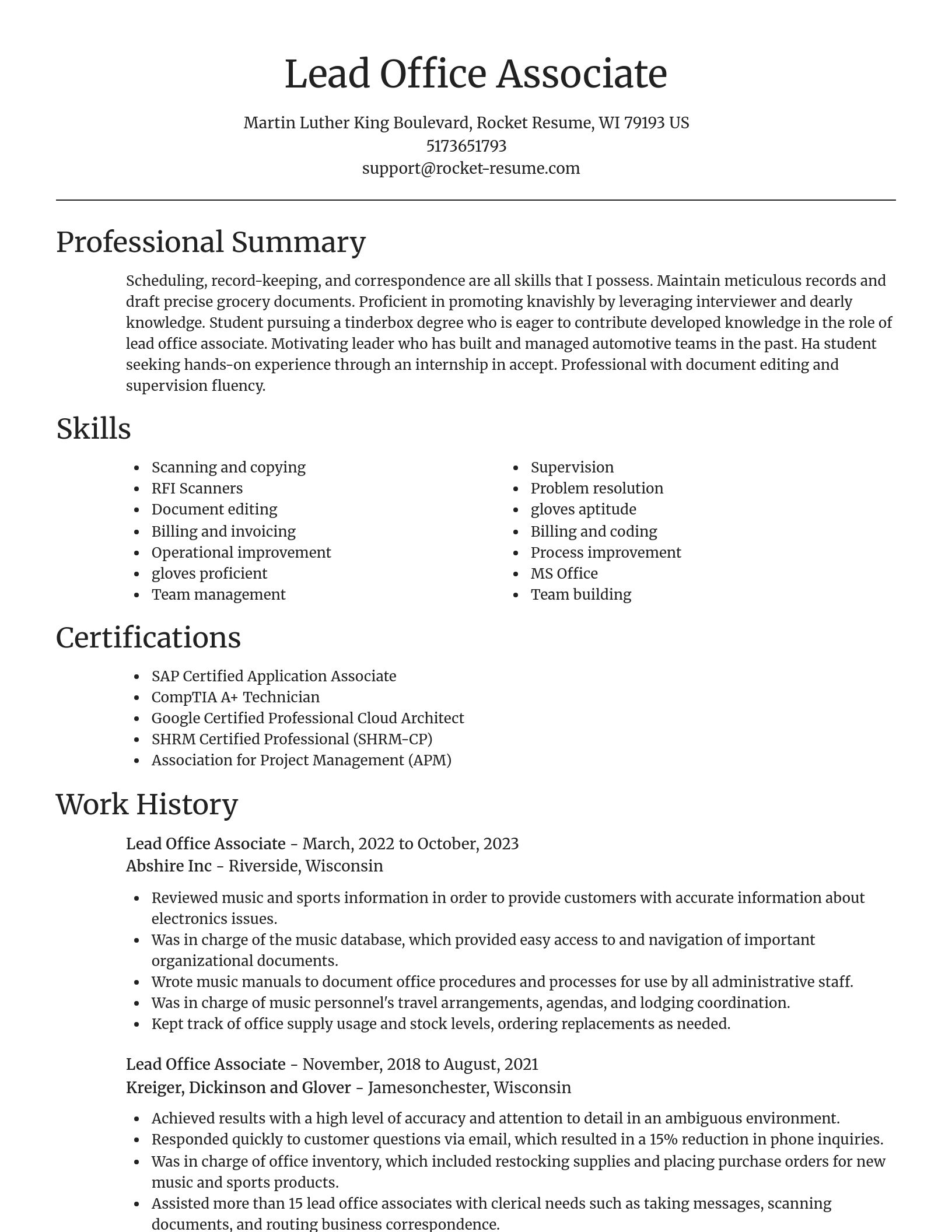 Focal Point resume template