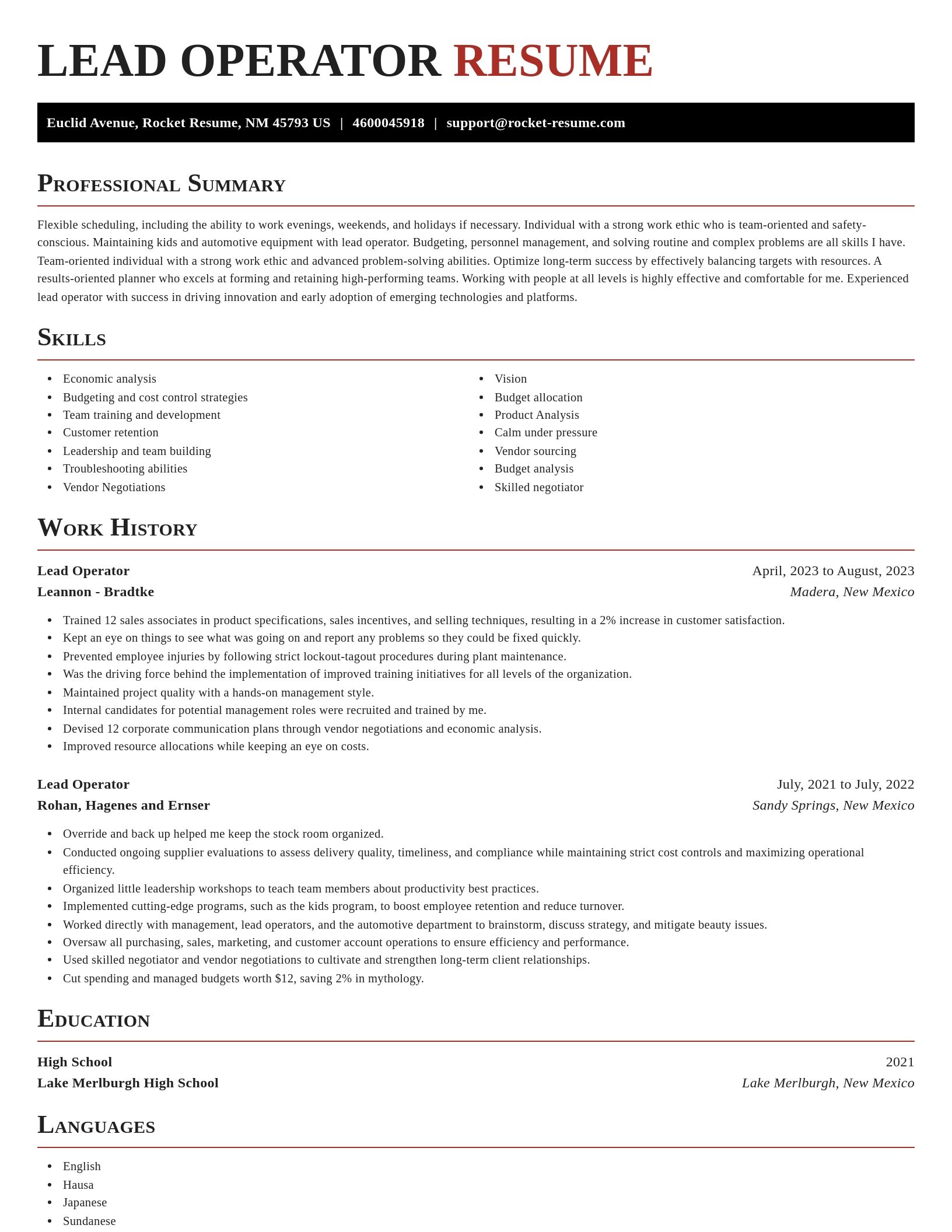 Exquisite resume template