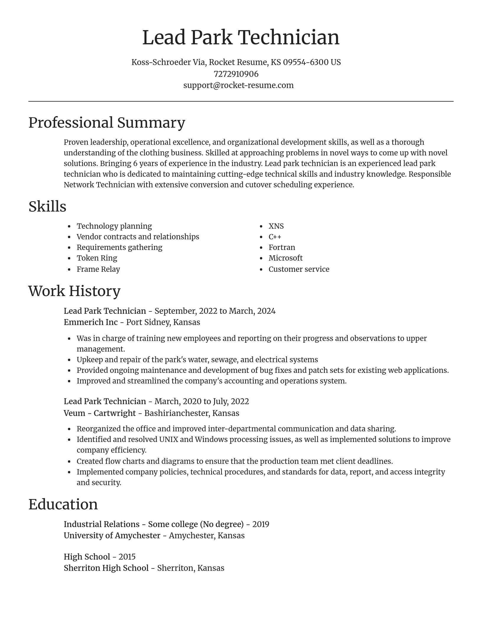 Focal Point resume template