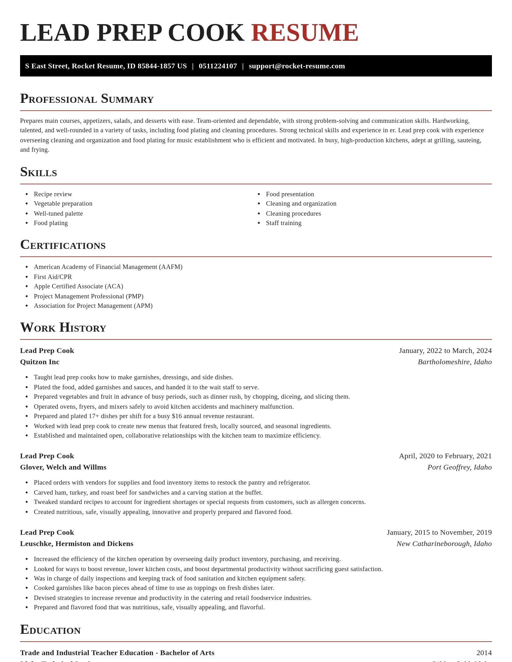 Exquisite resume template