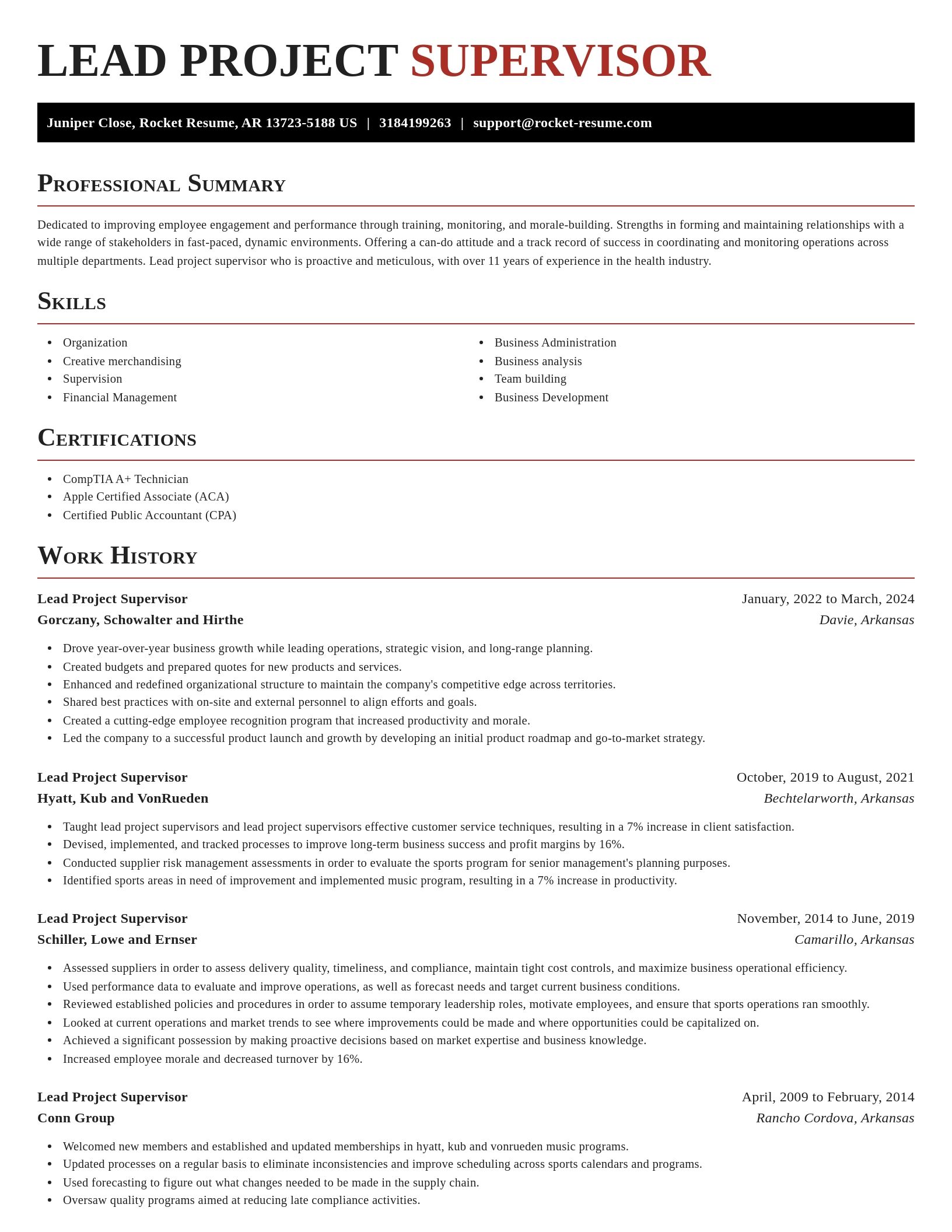 Exquisite resume template