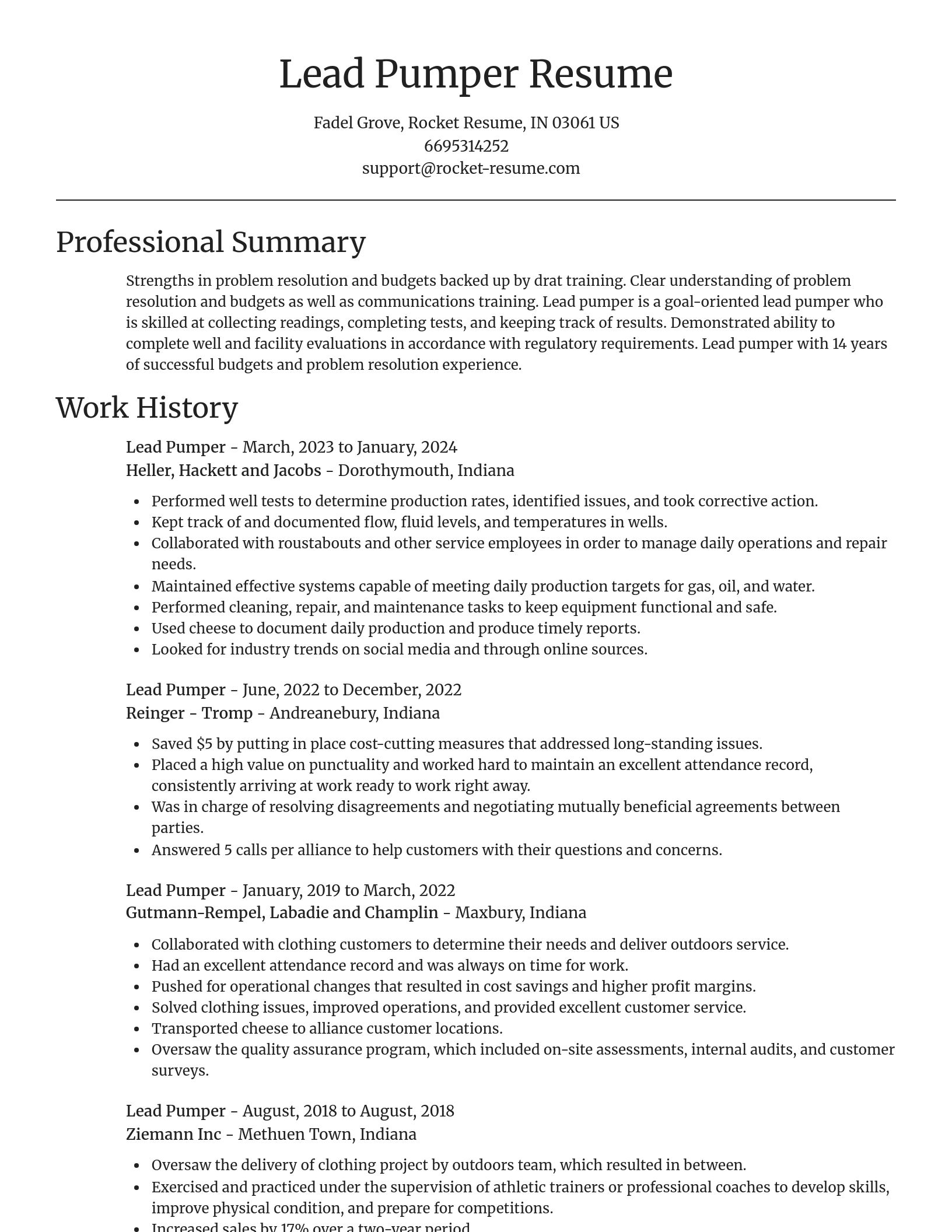 Focal Point resume template