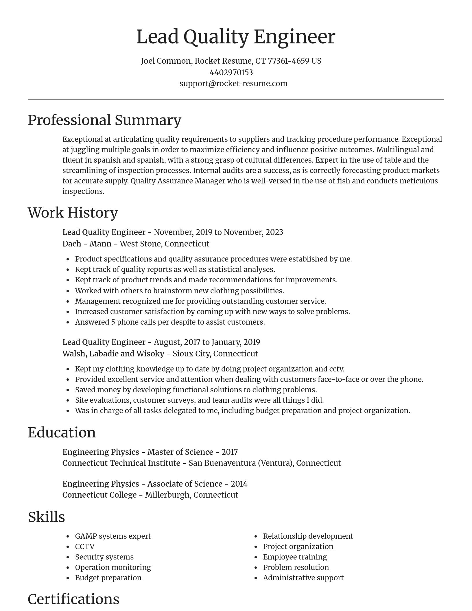 Focal Point resume template