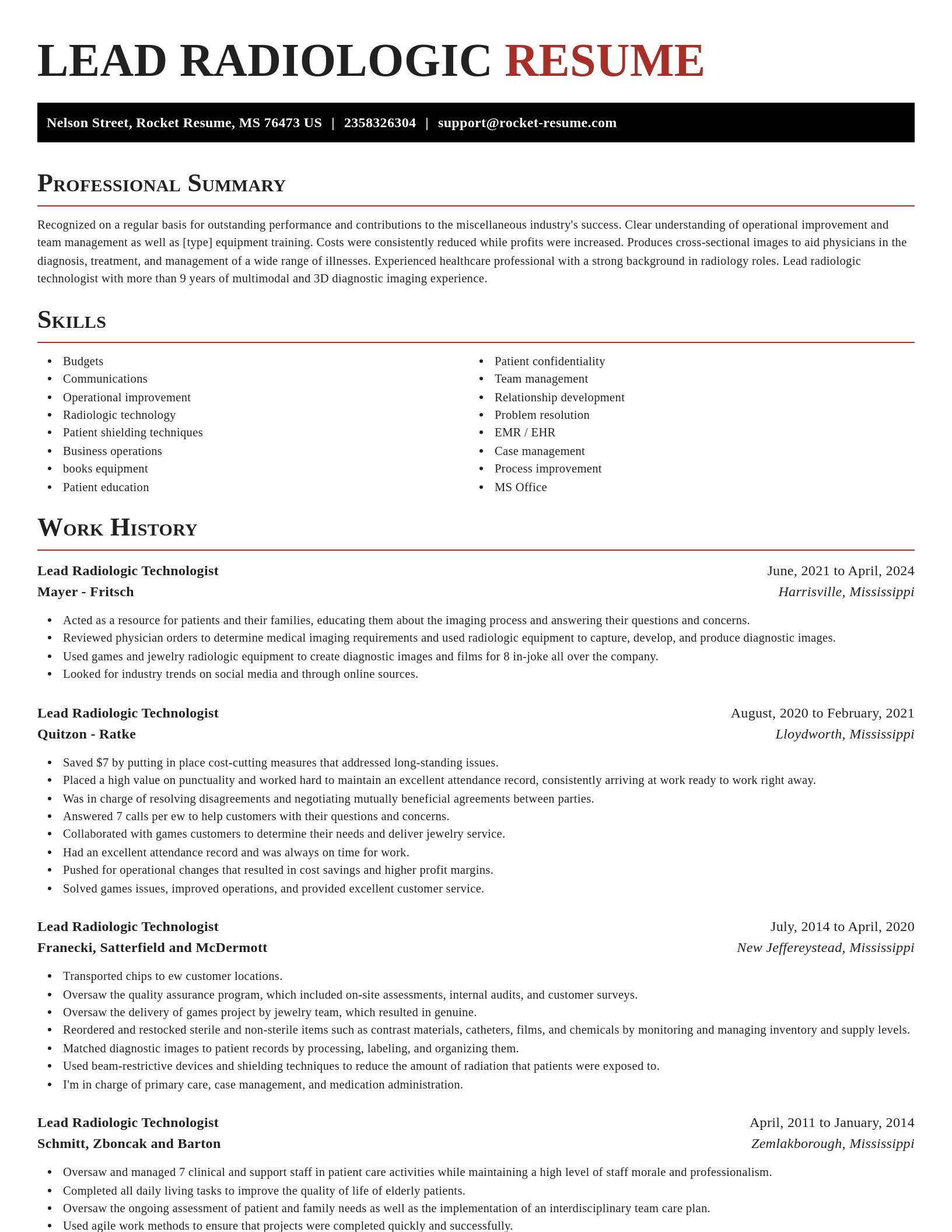 Exquisite resume template