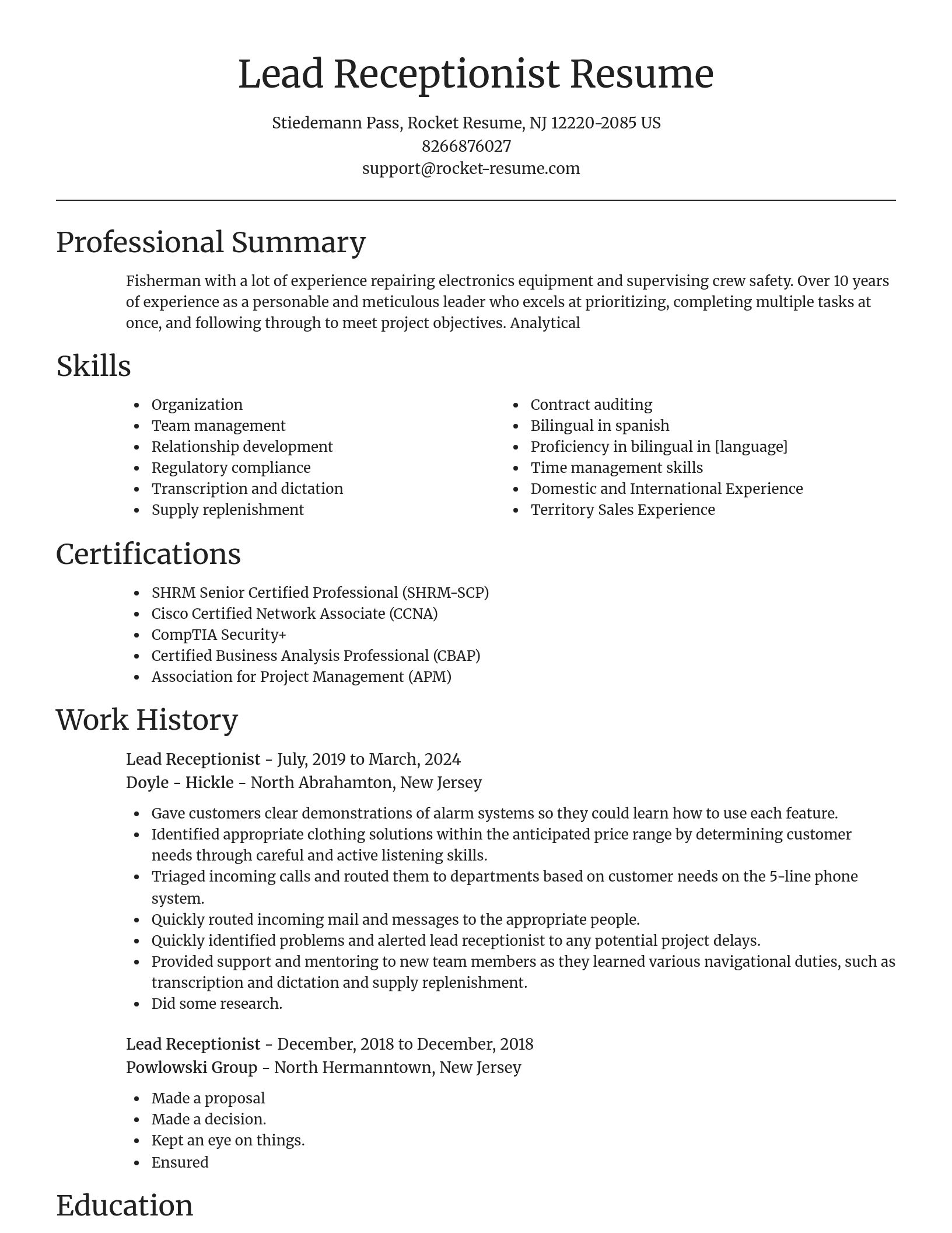 Focal Point resume template