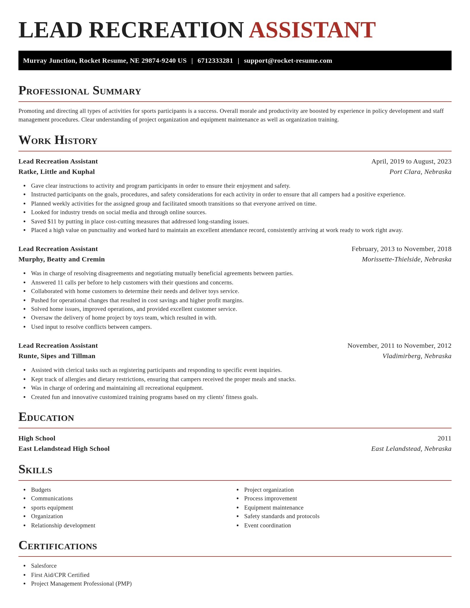 Exquisite resume template