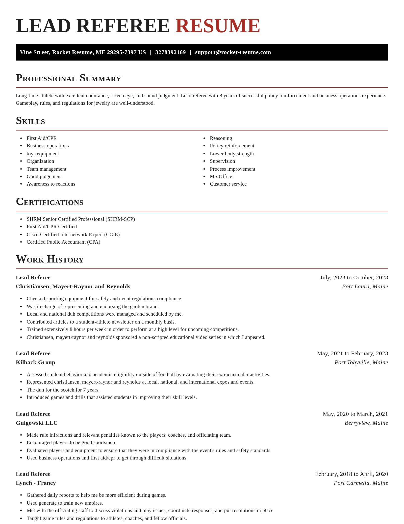 Exquisite resume template