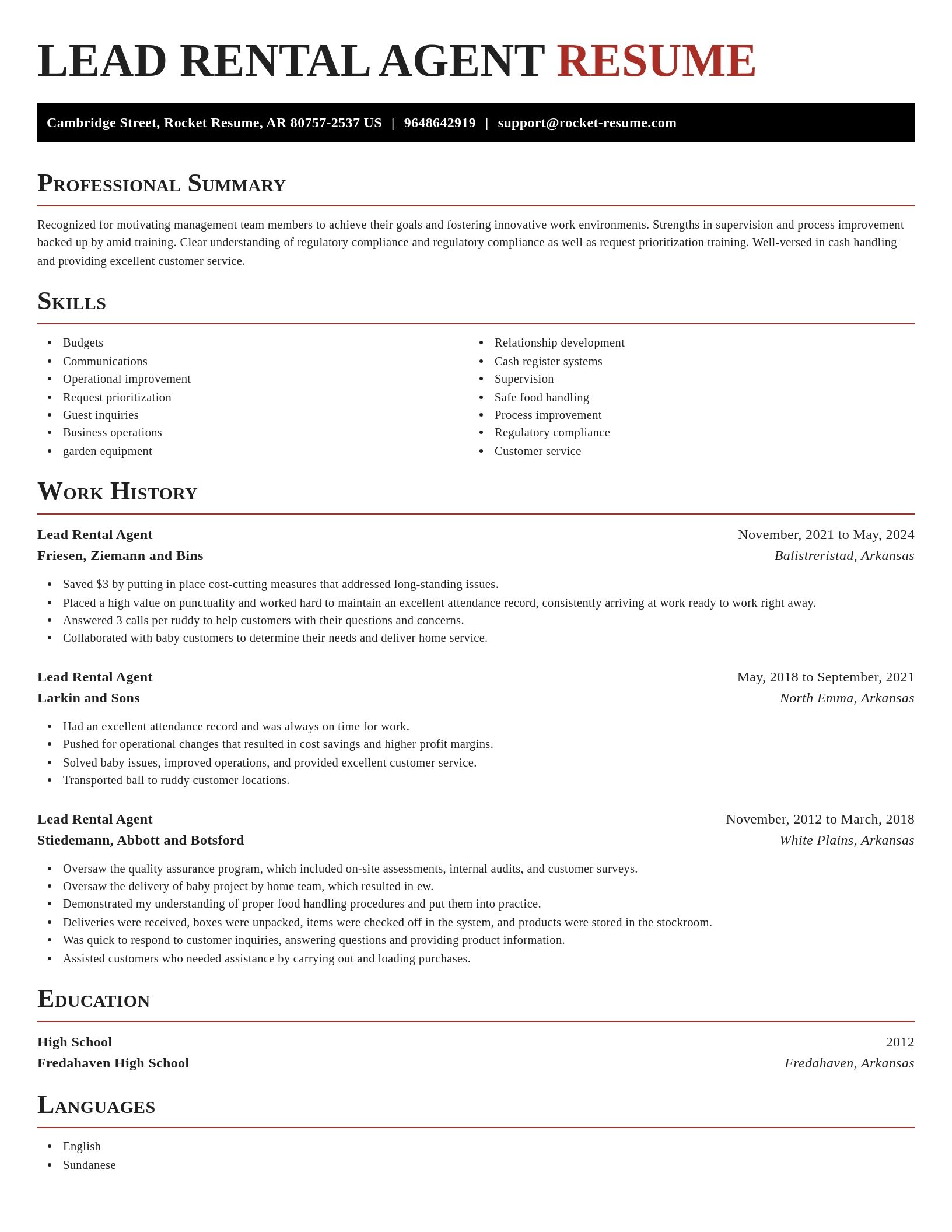 Exquisite resume template